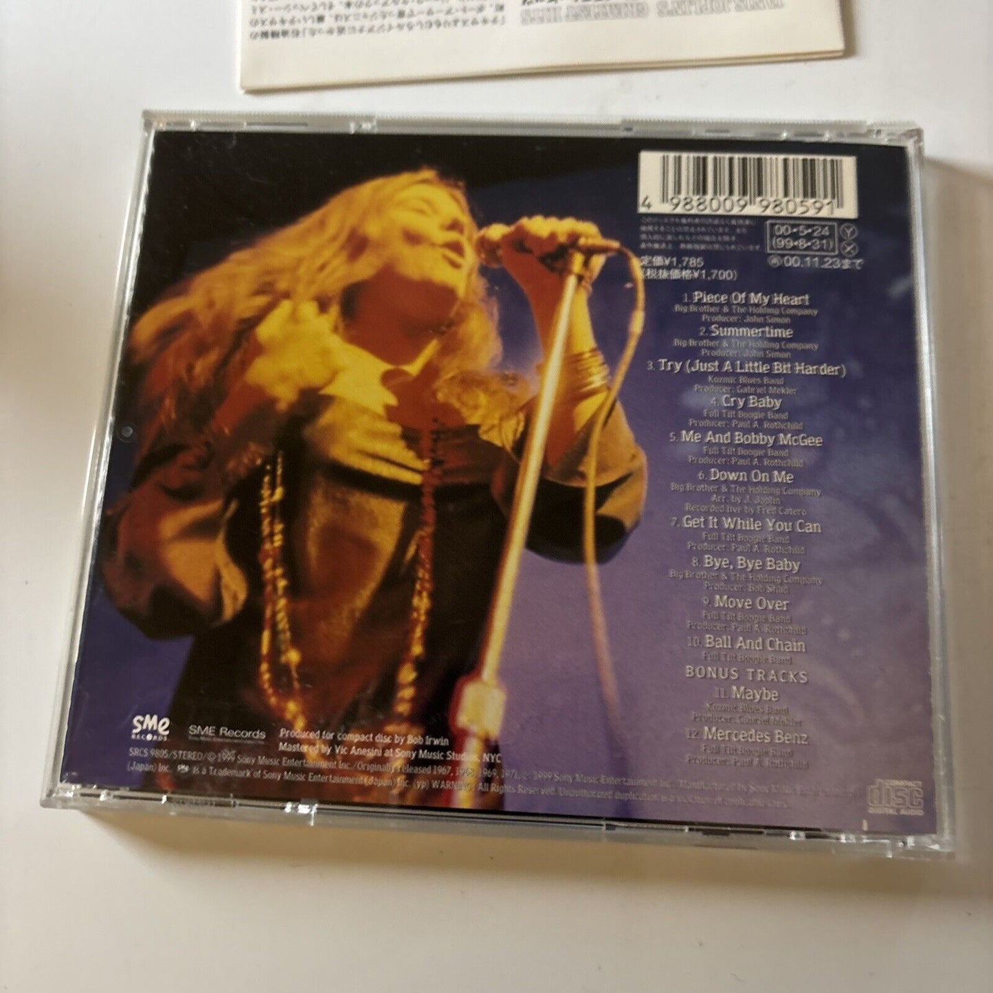 Janis Joplin - Janis Joplin's Greatest Hits (CD, 1973) Japan Srcs-9805