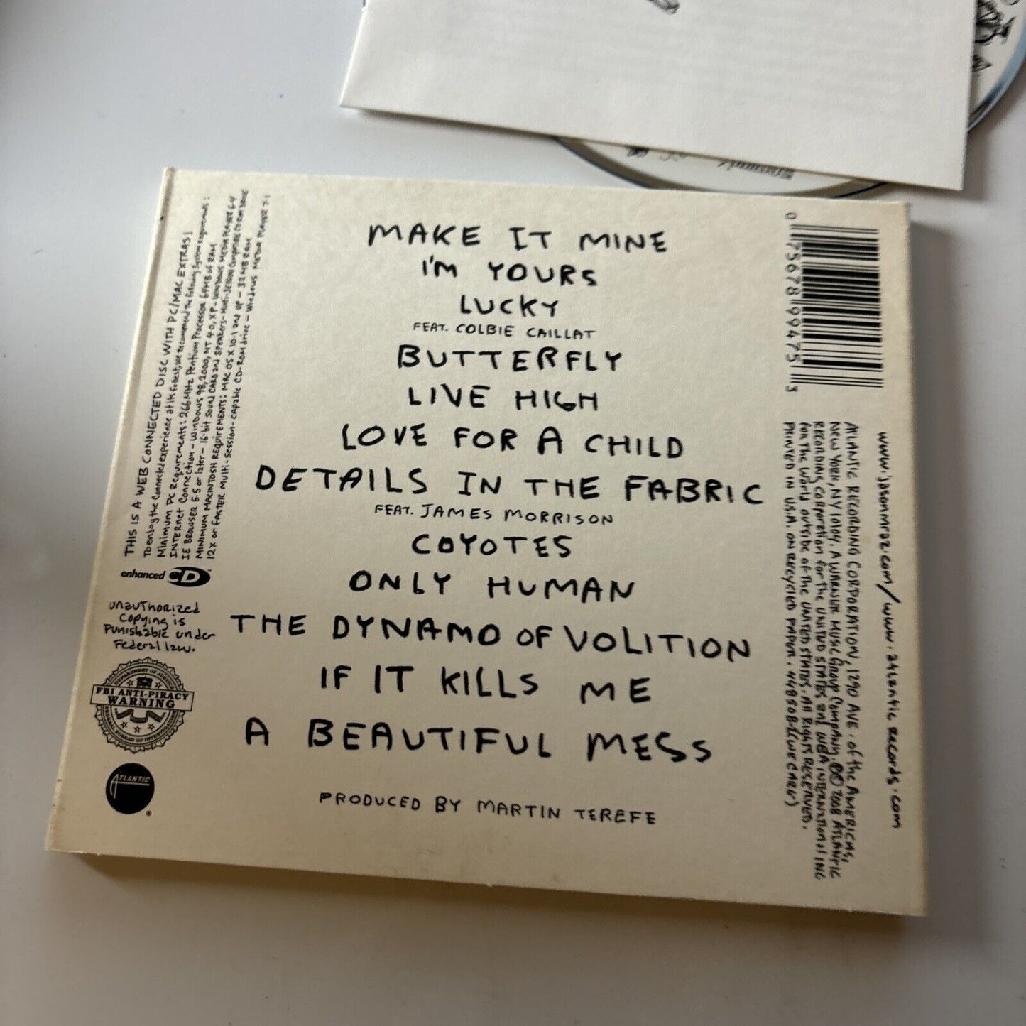 Jason Mraz - We Sing. We Dance. We Steal Things. (CD, 2008) Digipak