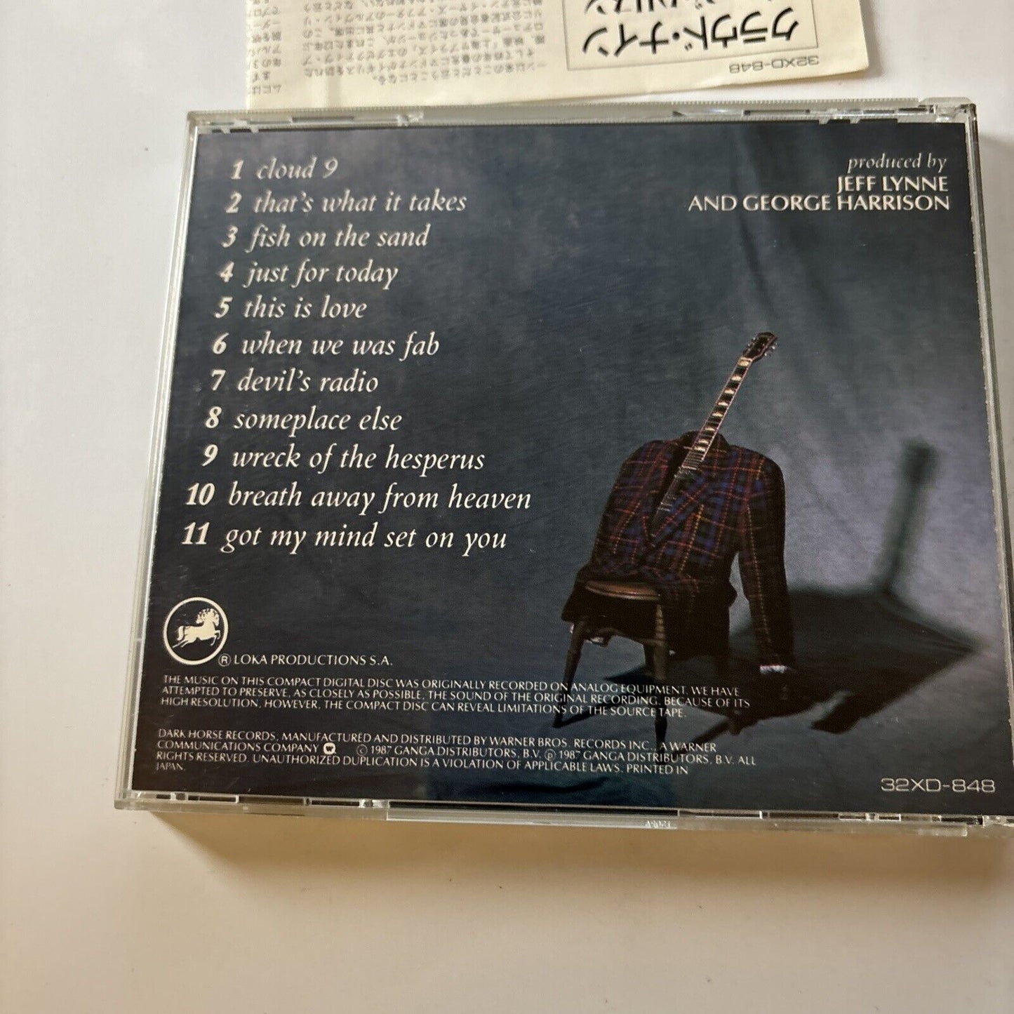 George Harrison - Cloud Nine (CD, 1987) Japan 32xd-848