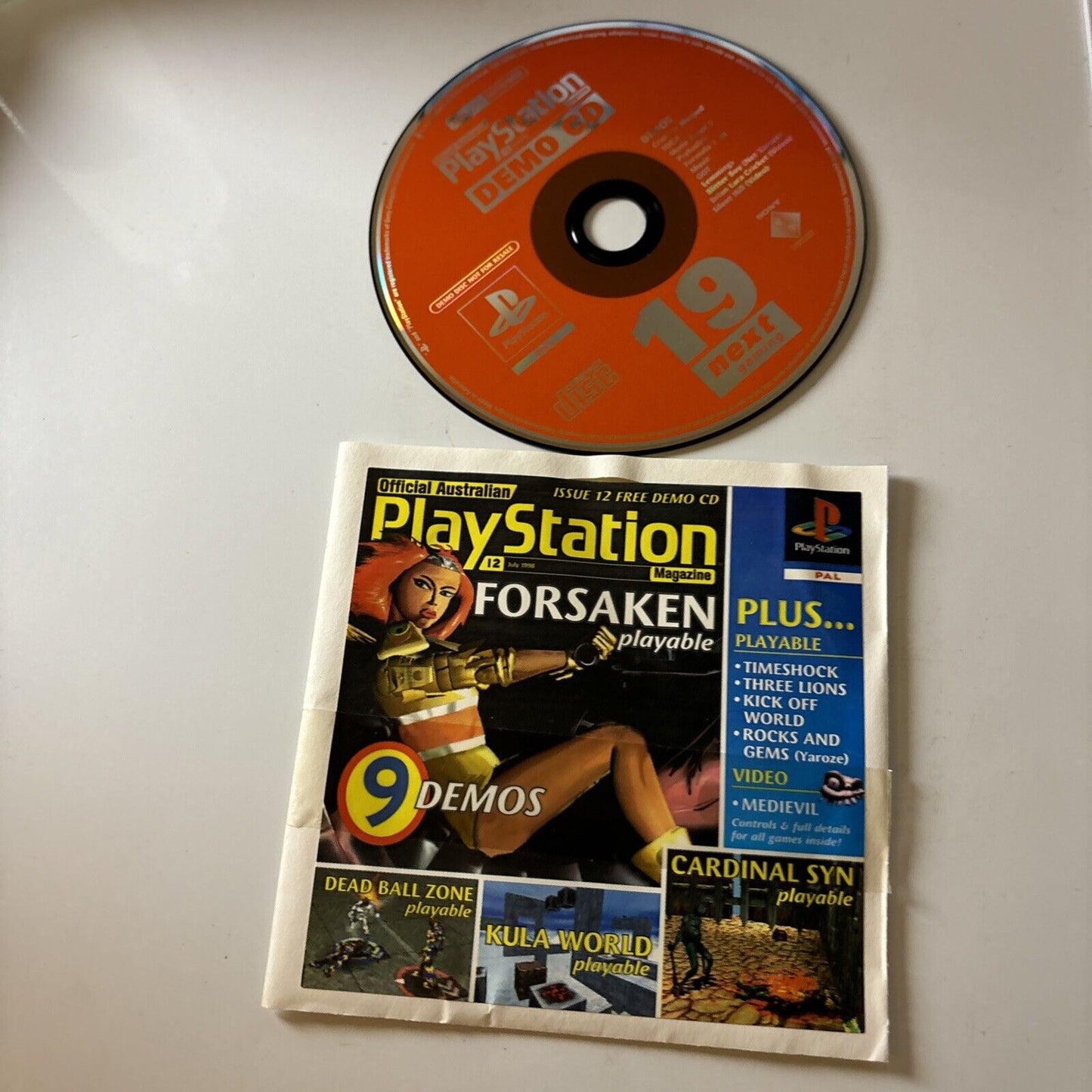 Australian PlayStation Magazine Demo CD Issue19 Sony Playstation1 PAL Sced-01150
