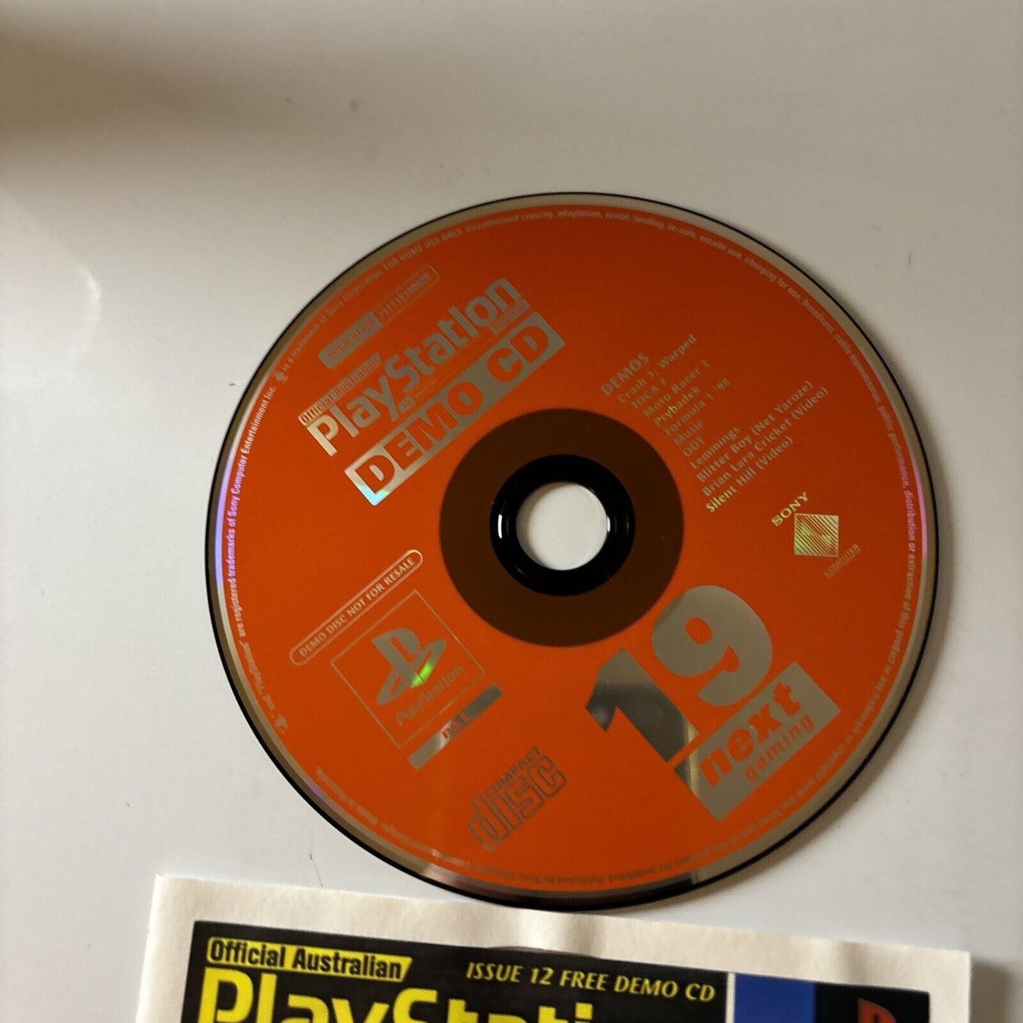 Australian PlayStation Magazine Demo CD Issue19 Sony Playstation1 PAL Sced-01150