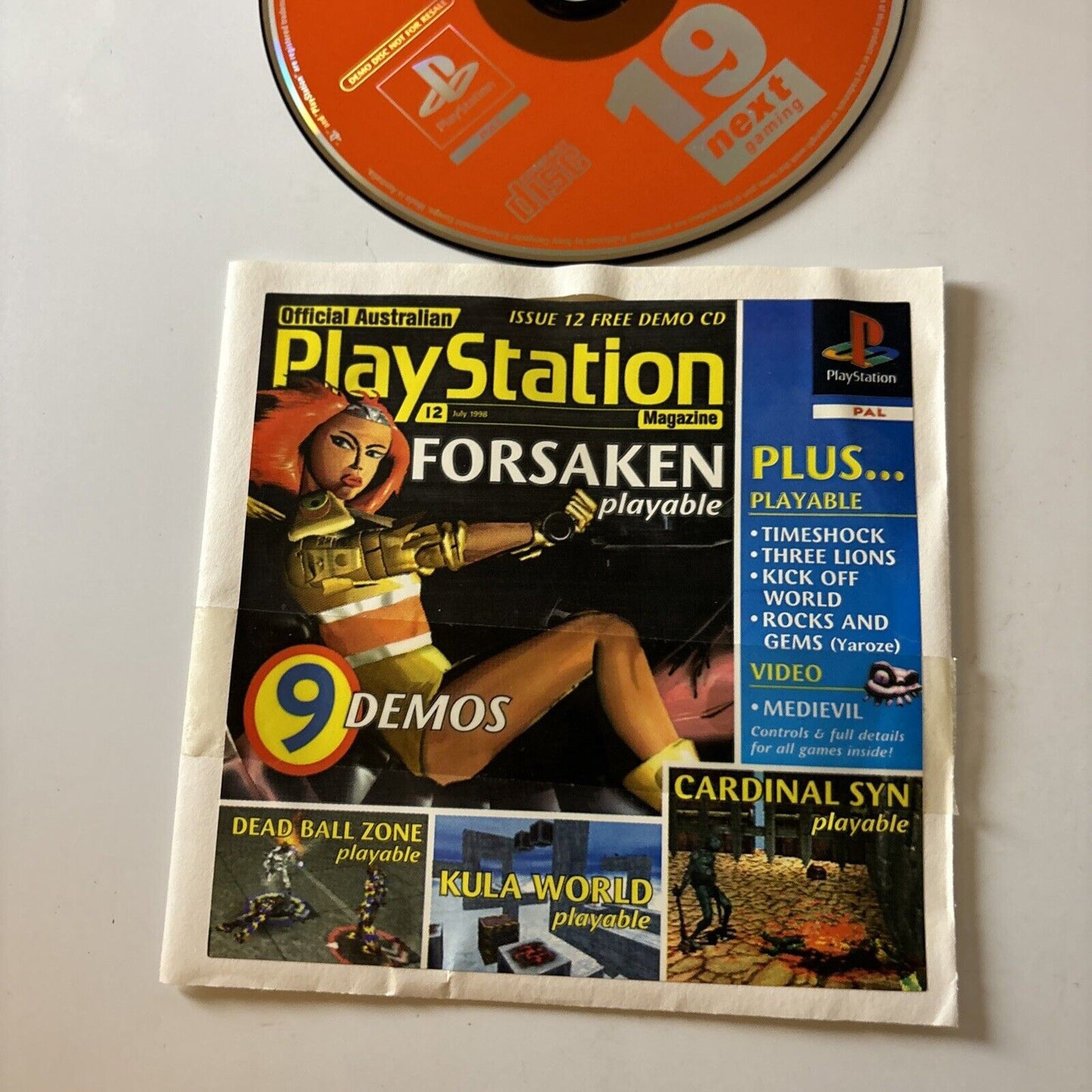 Australian PlayStation Magazine Demo CD Issue19 Sony Playstation1 PAL Sced-01150