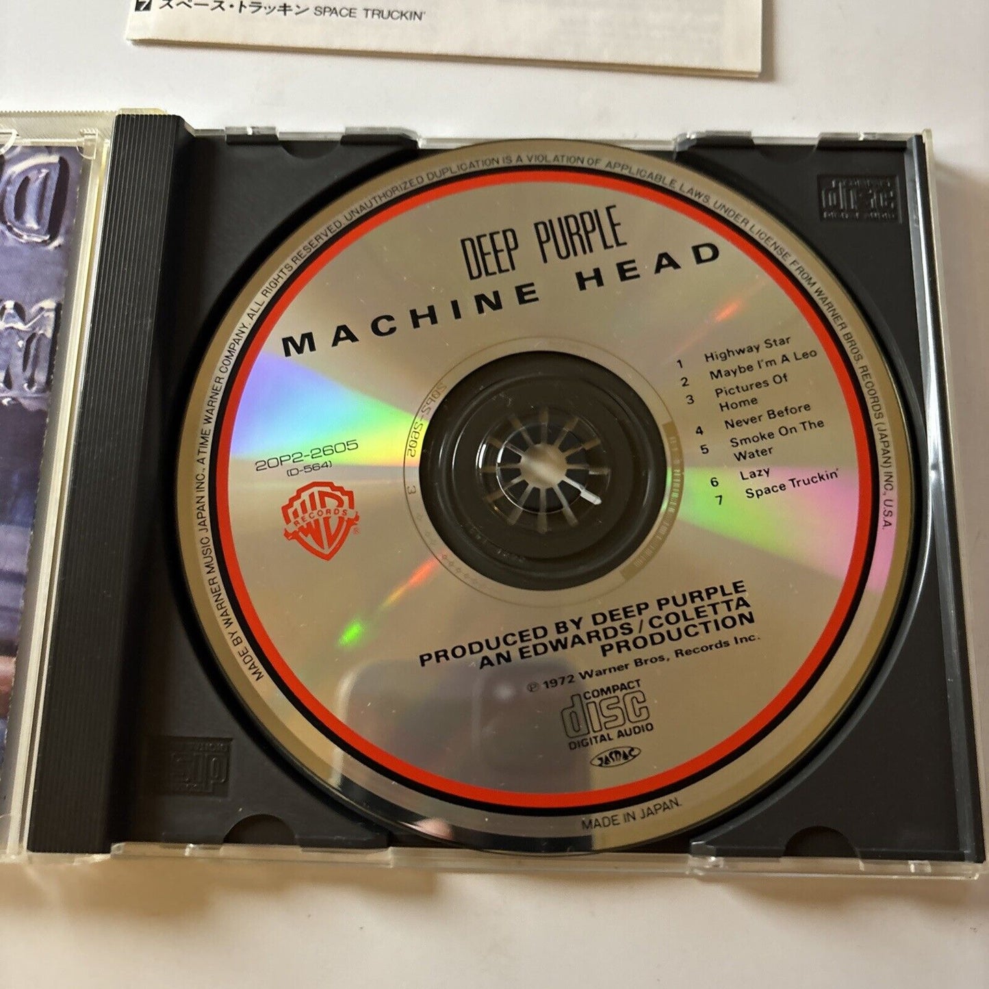 Deep Purple - Machine Head (CD, 1972) Japan 20p2-2605