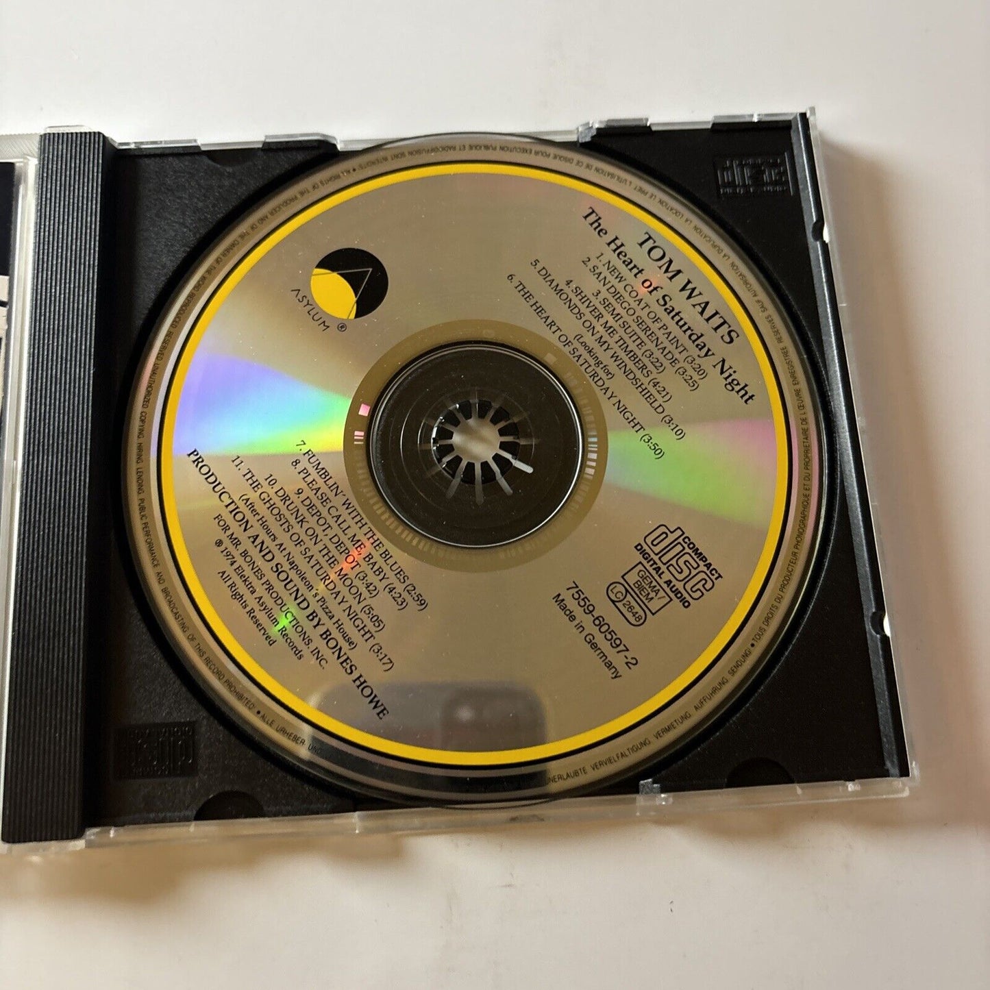 Tom Waits - Heart of Saturday Night (CD, 1989)