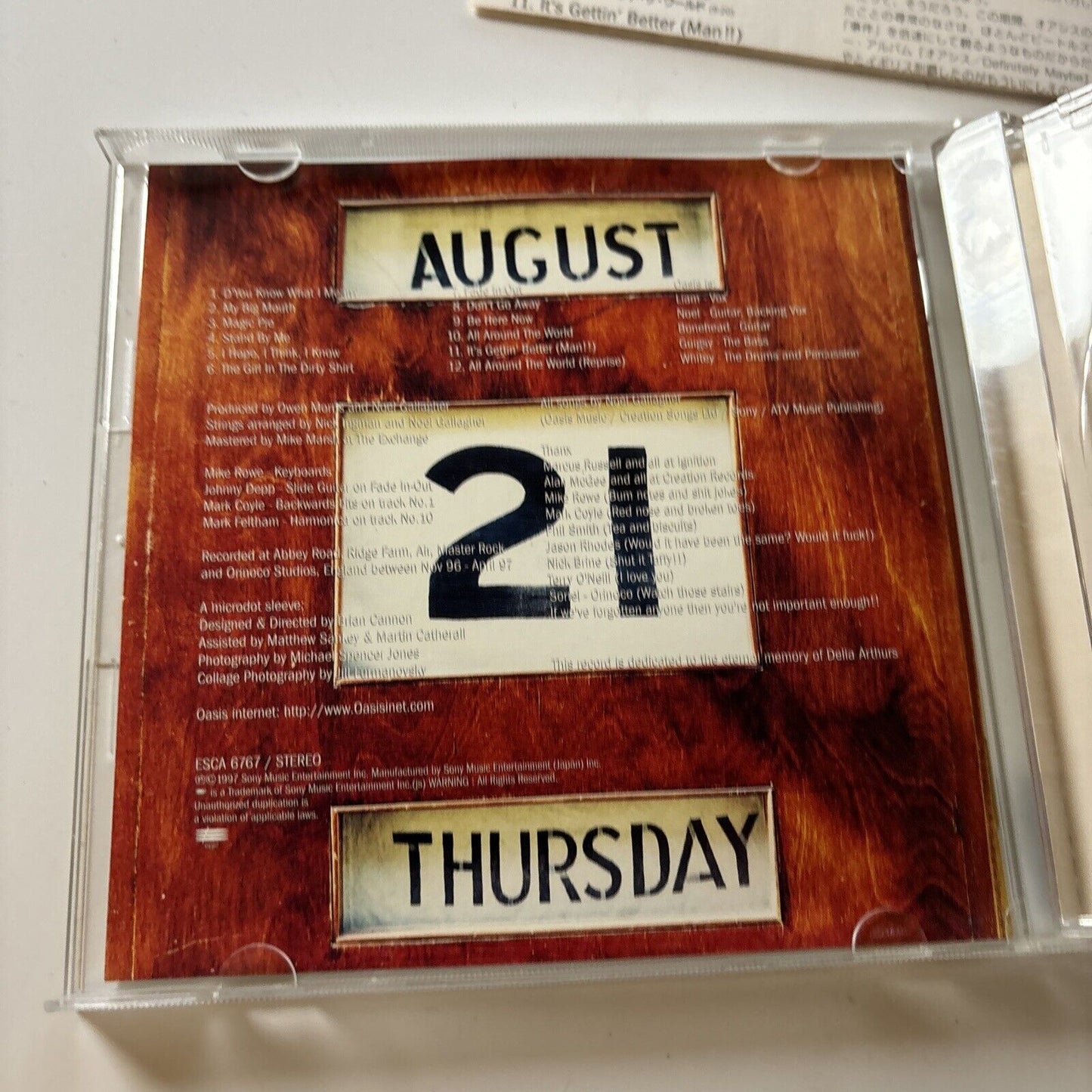 Oasis - Be Here Now (CD, 1997) Japan Esca-6767