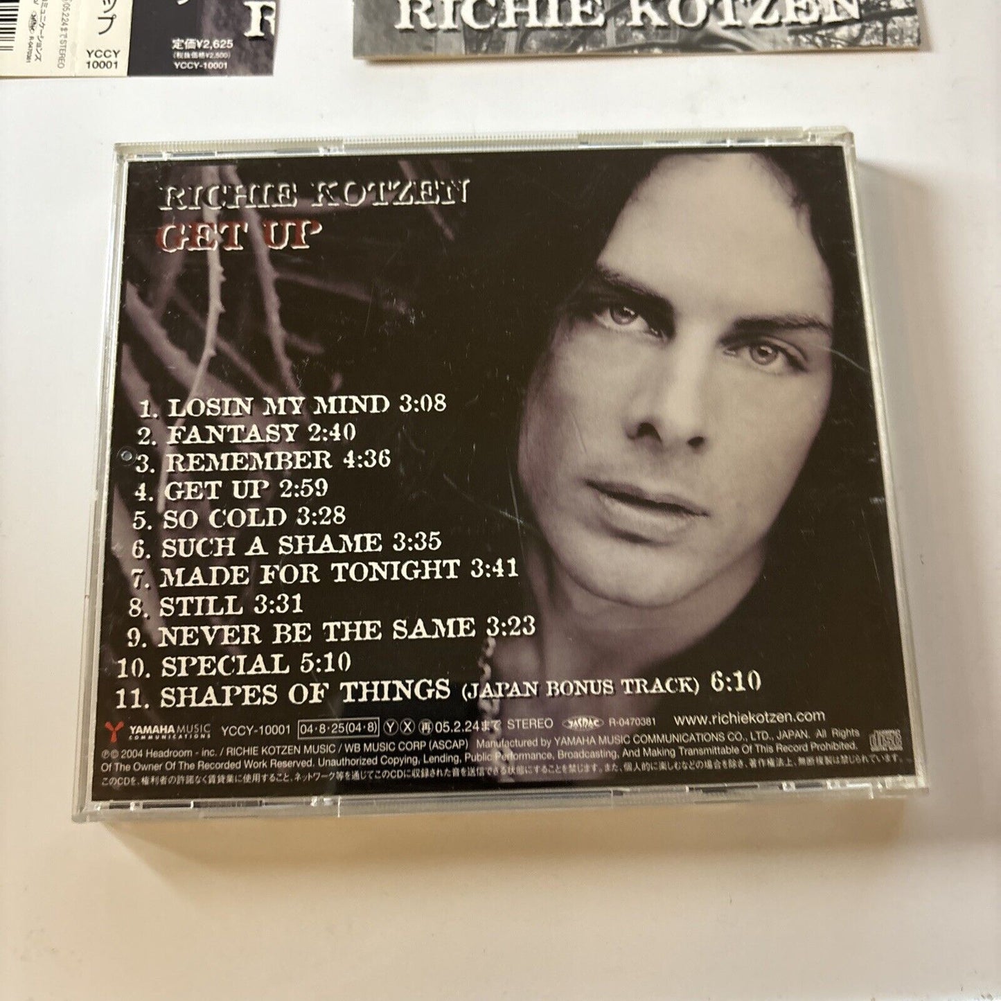 Richie Kotzen - Get Up (CD, 2004) Japan Obi Yccy-10001
