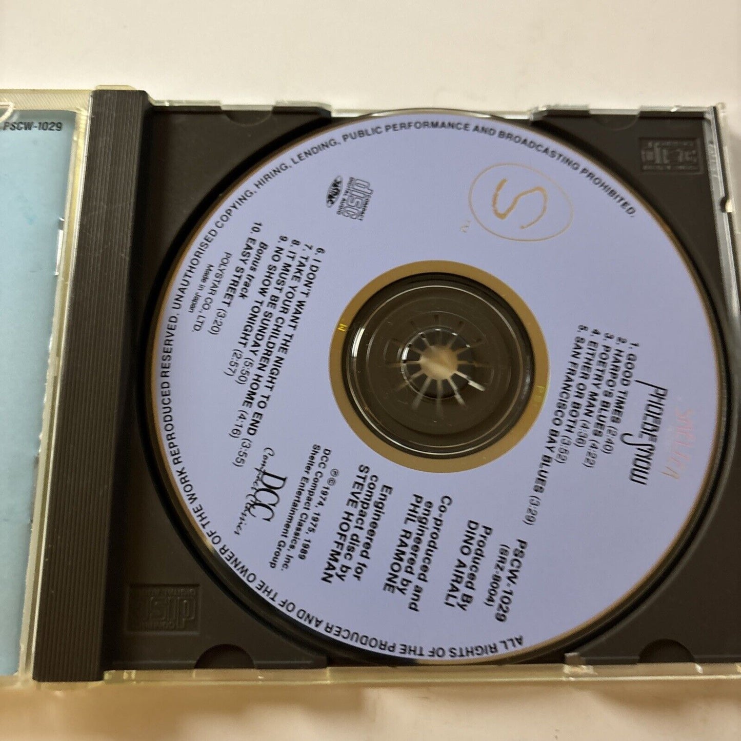 Phoebe Snow by Phoebe Snow (CD, 1990)   Japan Pscw-1029