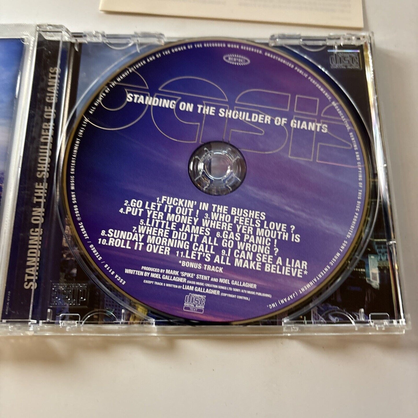 Oasis - Standing on the Shoulder of Giants (CD, 2000)  Japan Esca-8118