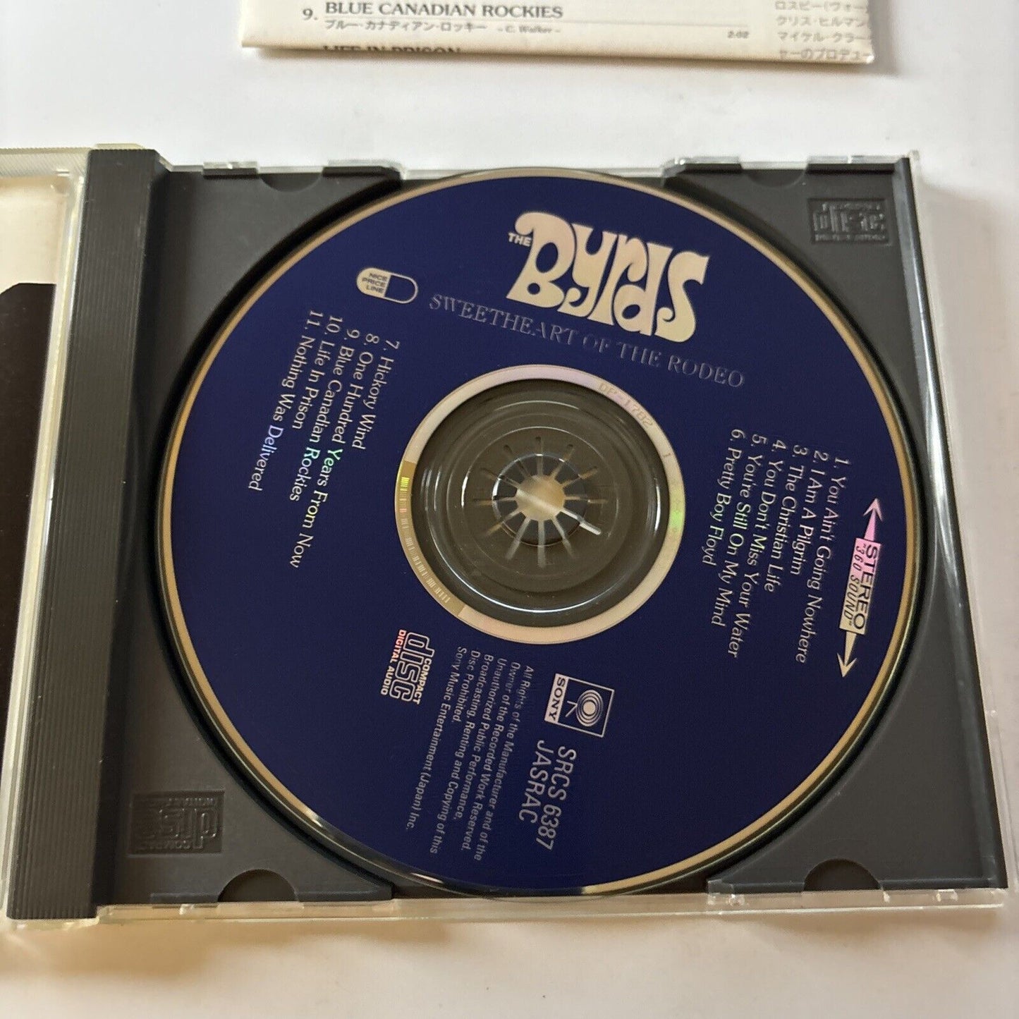 The Byrds - Sweetheart Of The Rodeo (CD, 1994) Japan Srcs-6387