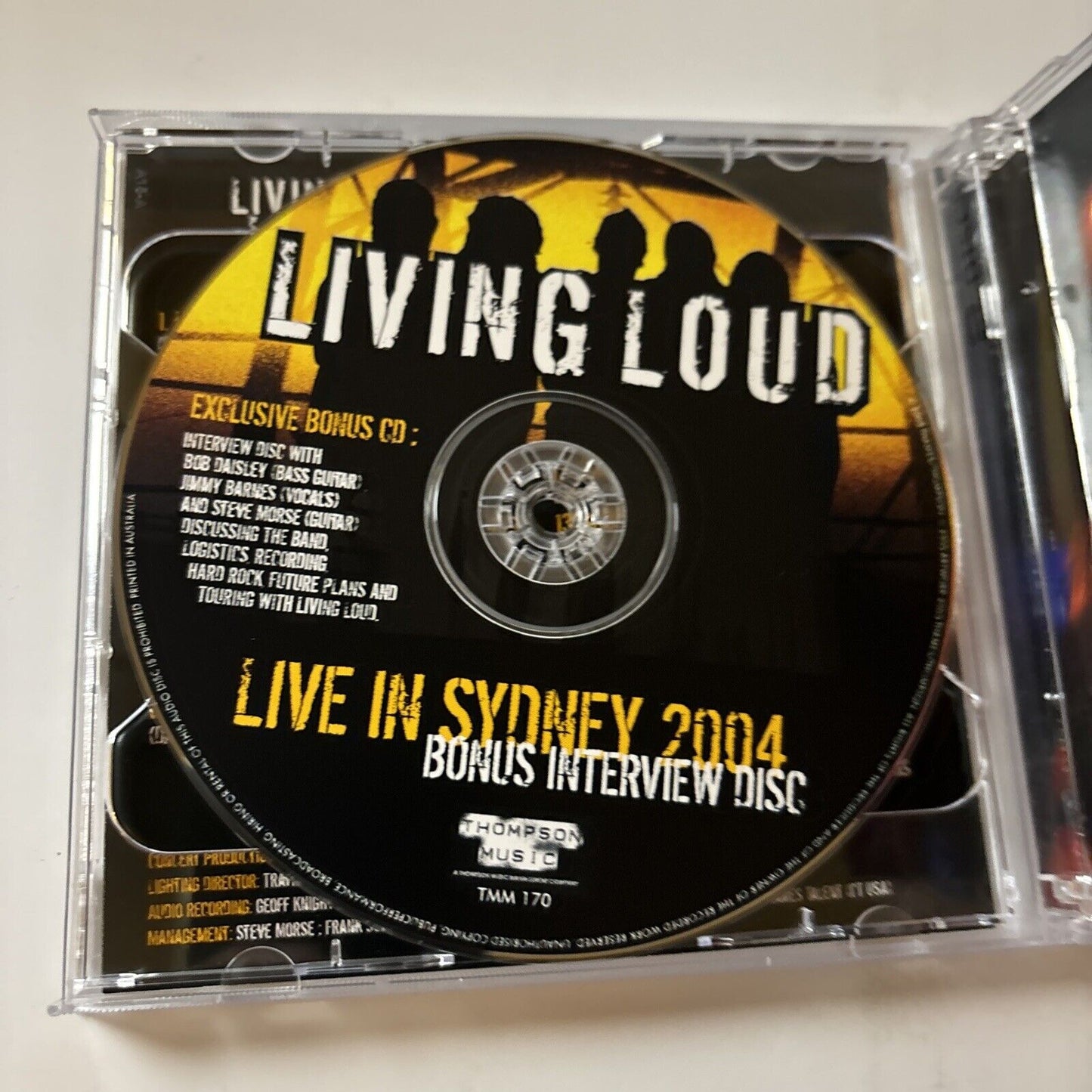 Living Loud - Live In Sydney 2004 Debut Live Concert (CD, 2005, 2-Disc) Tmm-170