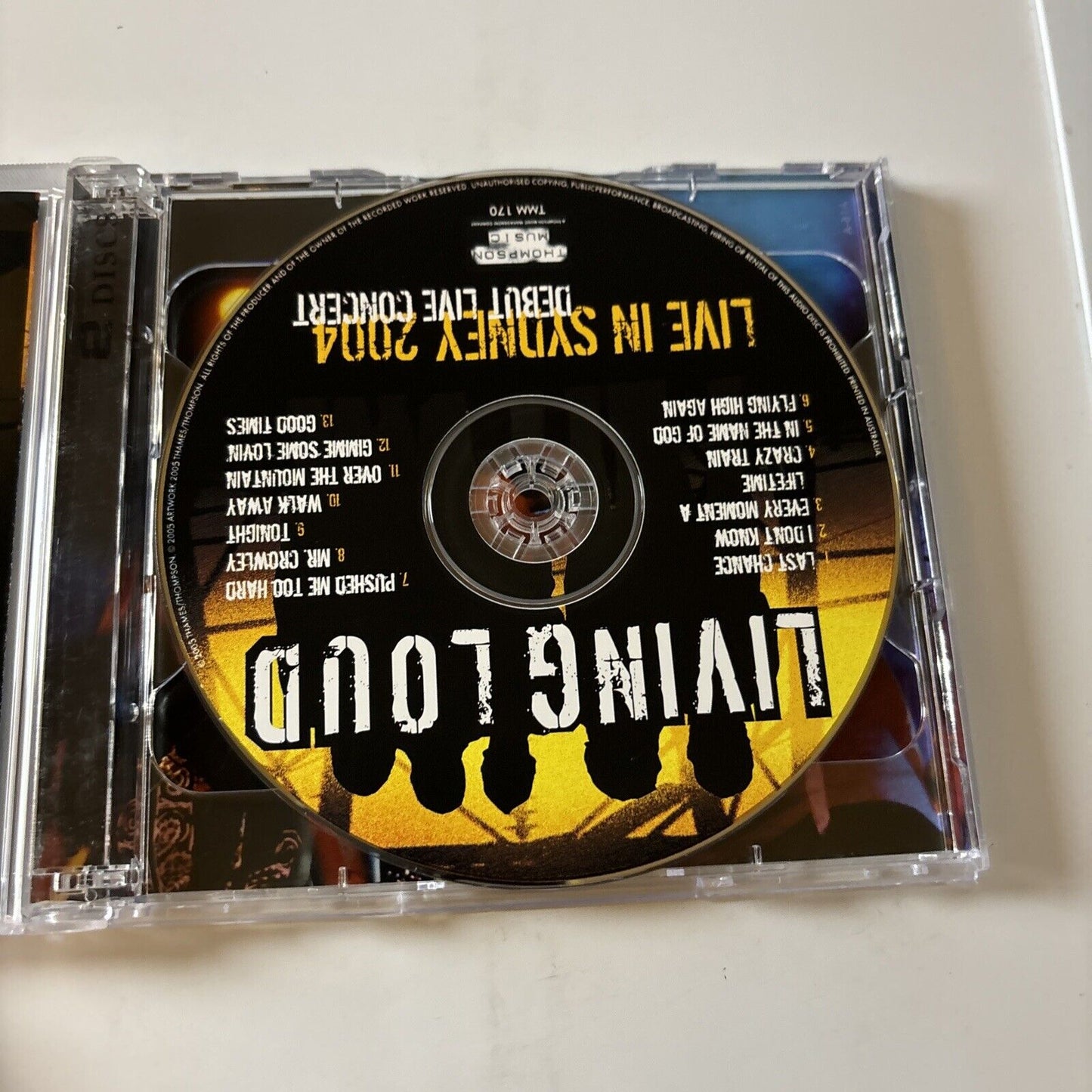 Living Loud - Live In Sydney 2004 Debut Live Concert (CD, 2005, 2-Disc) Tmm-170