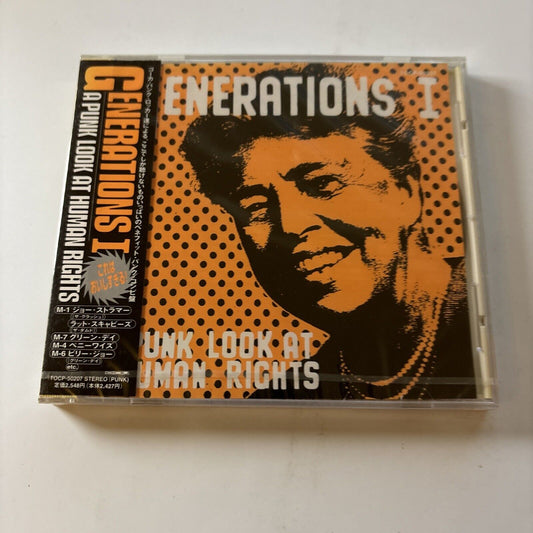 Generations I - A Punk Look At Human Rights (CD, 1997) Obi Japan Tocp-50207 New