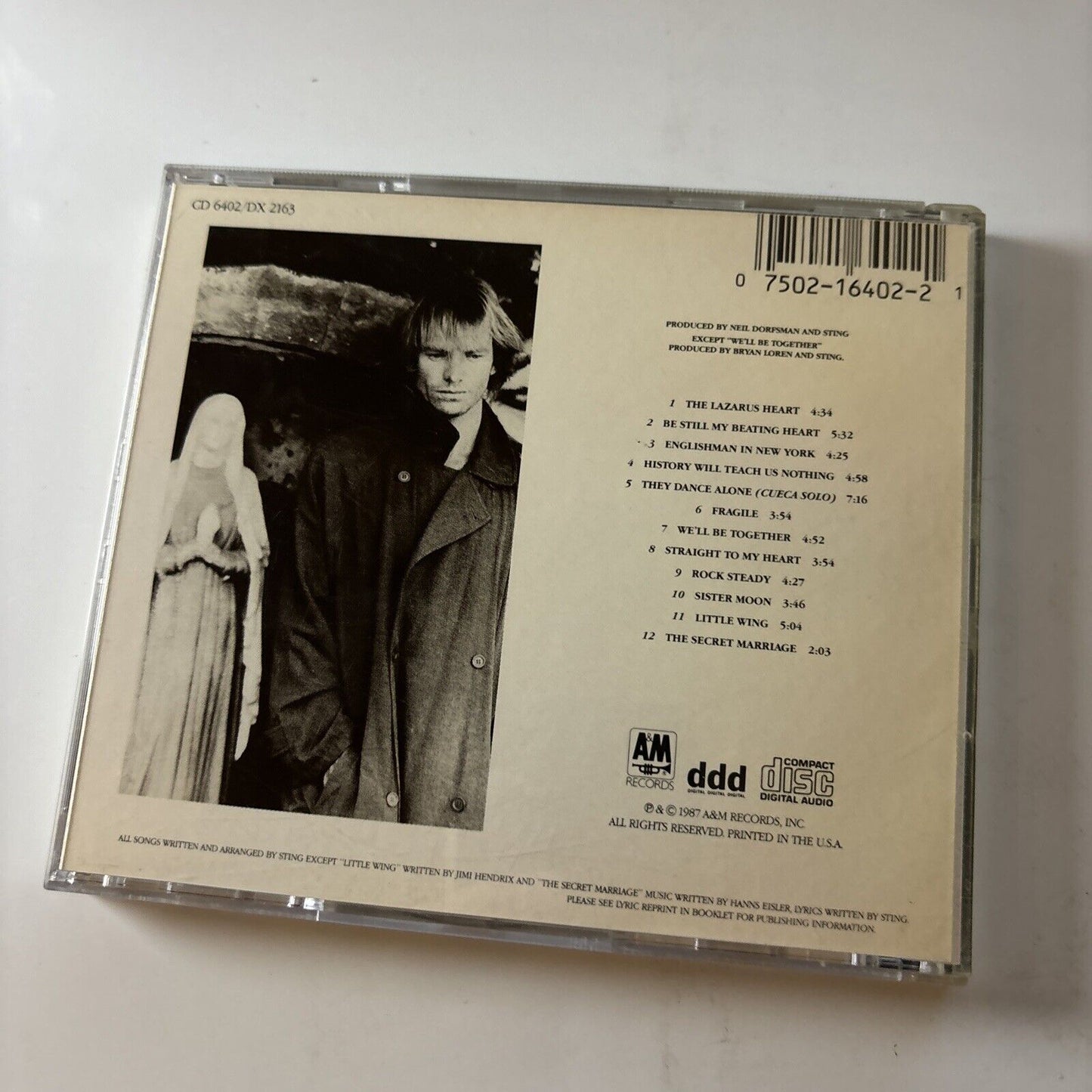 Sting - Nothing Like the Sun (CD, 1987) Cd6402