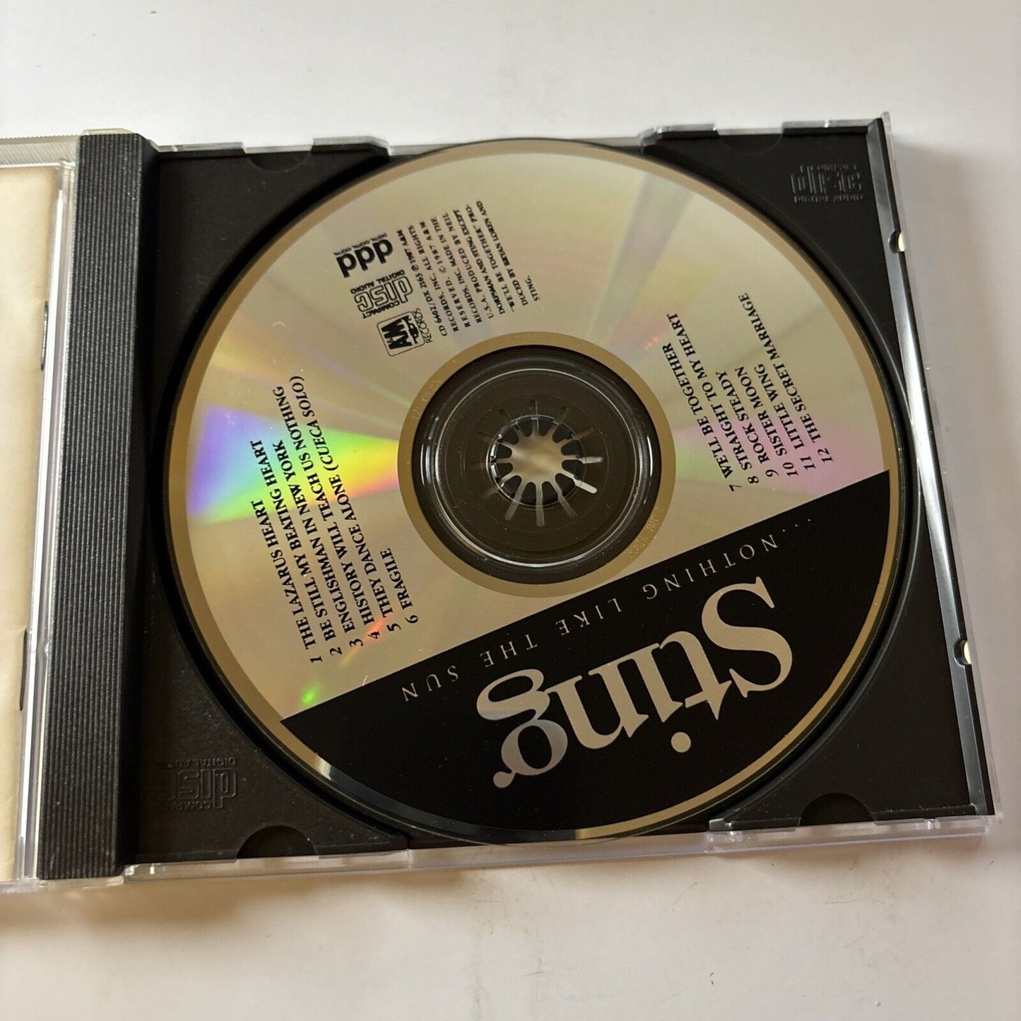 Sting - Nothing Like the Sun (CD, 1987) Cd6402