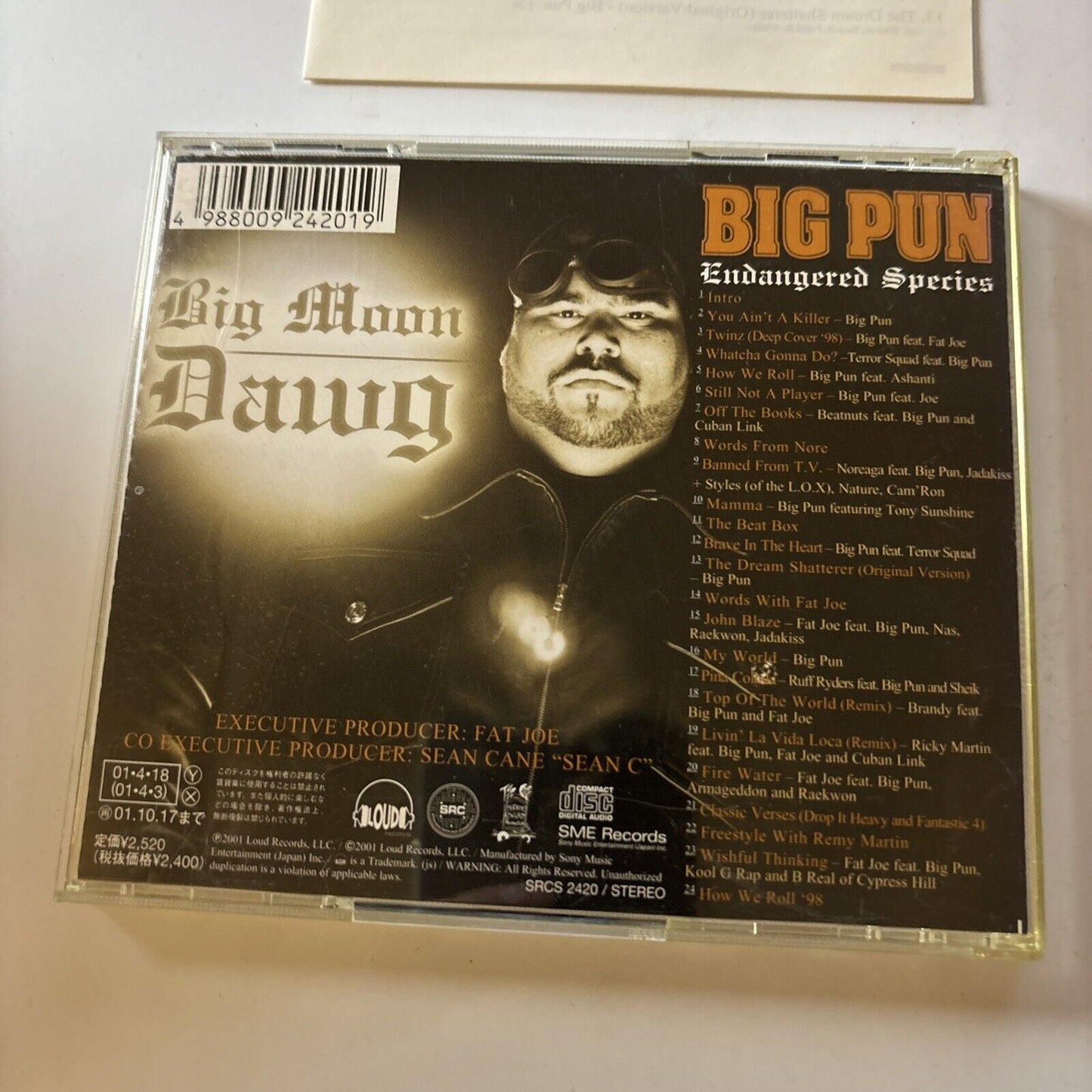 Big Pun - Endangered Species (CD, 2001) Japan Srcs-2420