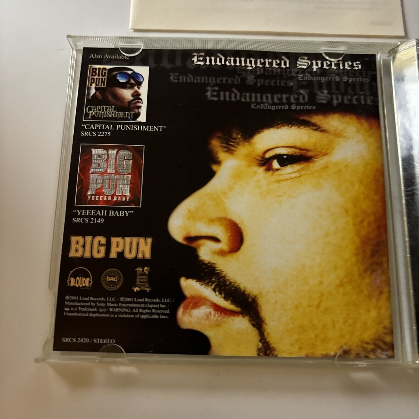 Big Pun - Endangered Species (CD, 2001) Japan Srcs-2420