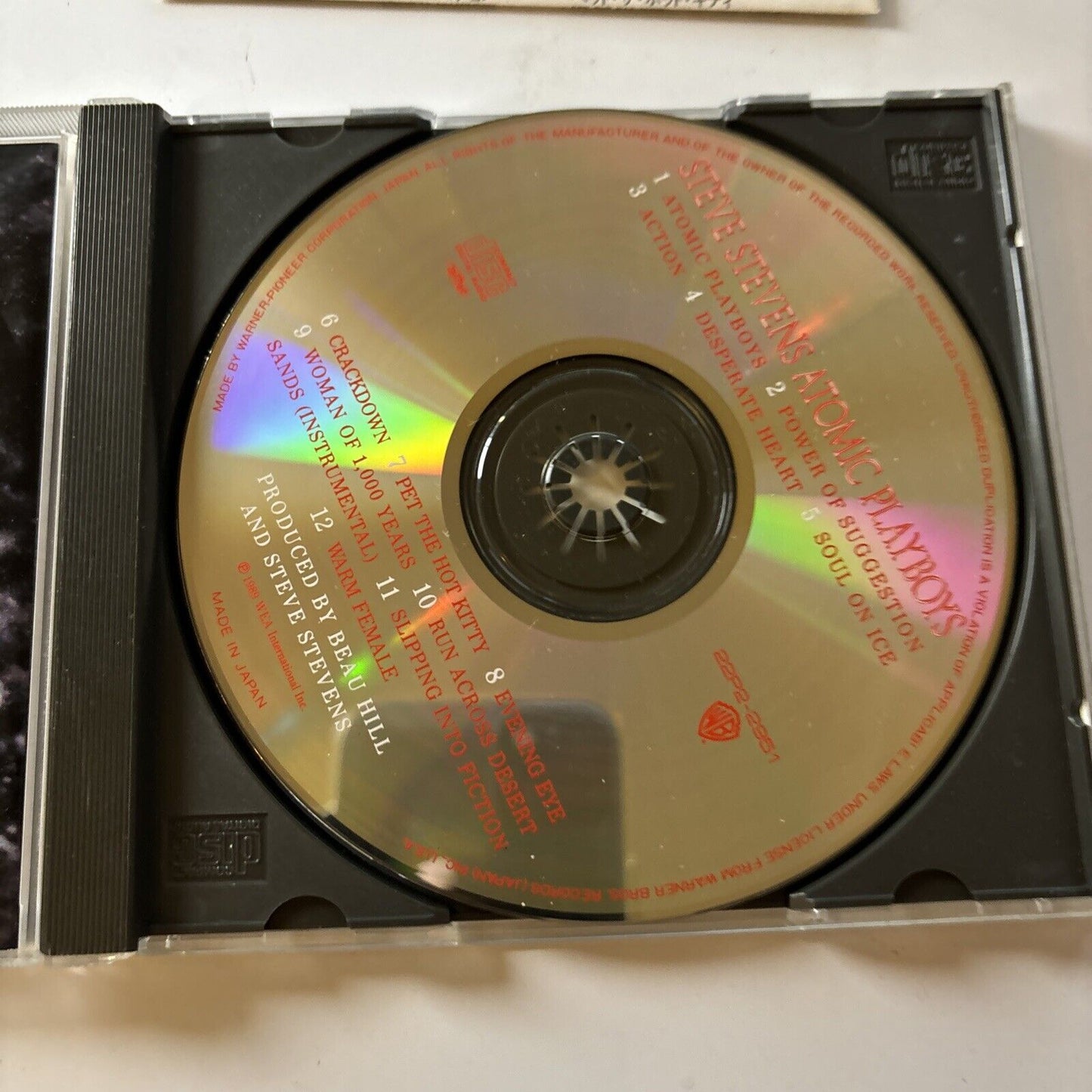 Steve Stevens - Atomic Playboys (CD, 1989) Japan 22p2-2951