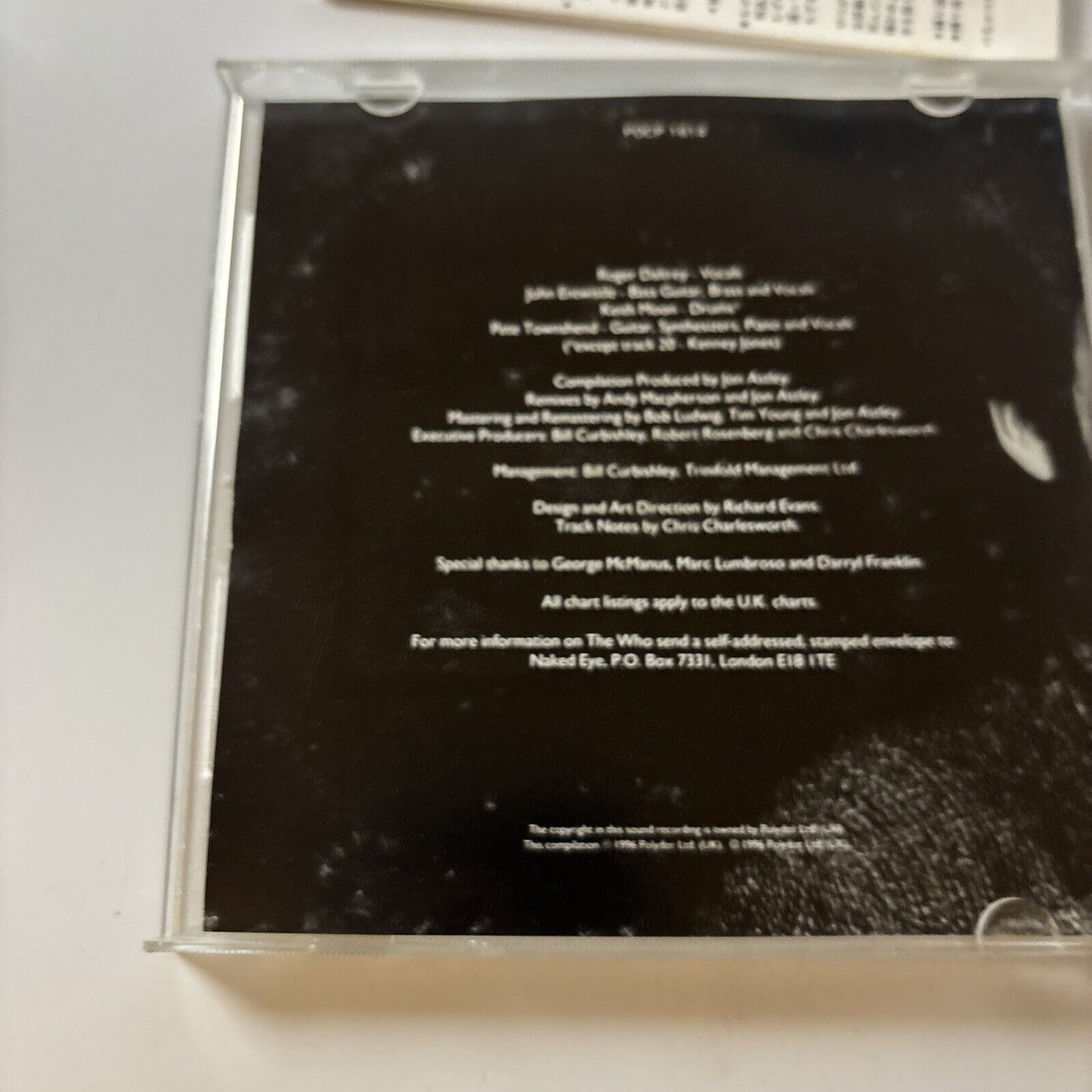 The Who - My Generation - The Very Best Of (CD, 1996) Japan Pocp-1614