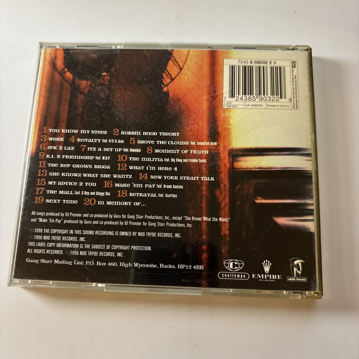 Gang Starr - Moment of Truth (CD, 2005)