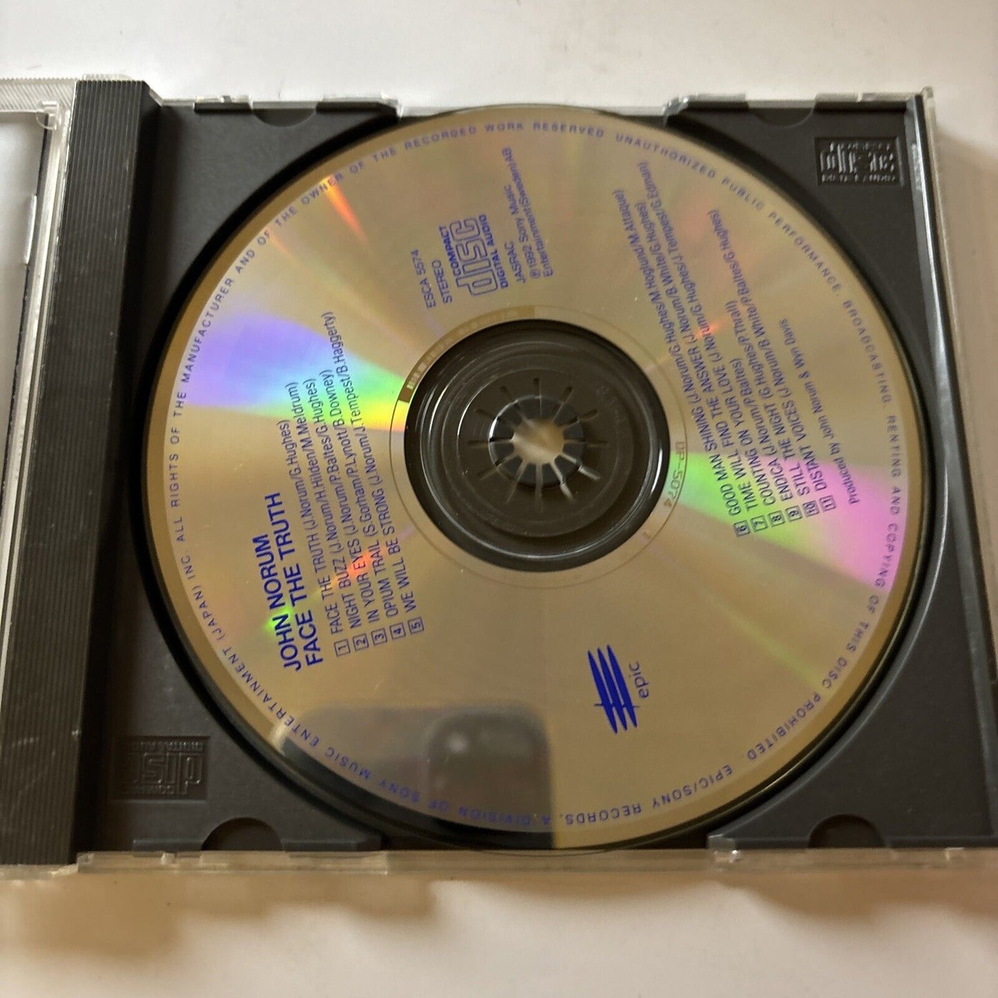 John Norum - Face The Truth (CD, 1992) Japan Ewca-5574