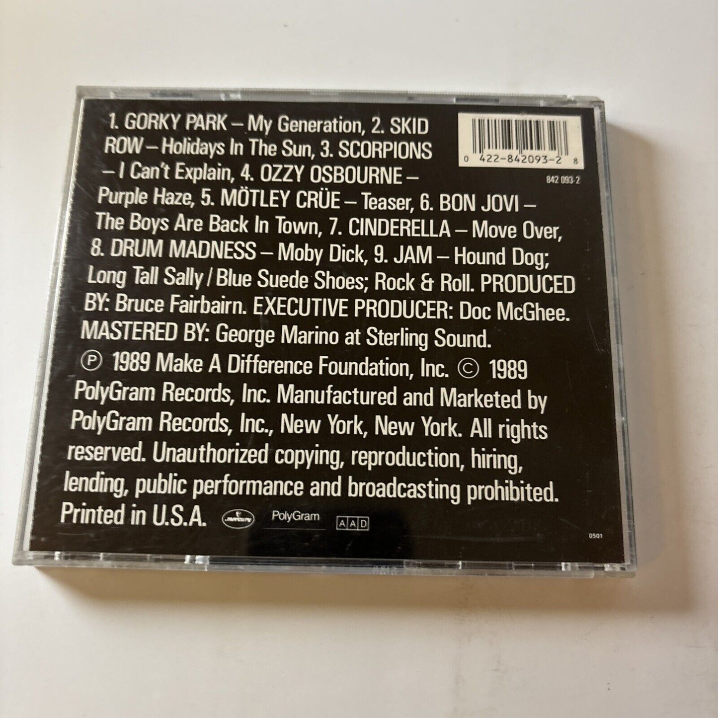 Make a Difference Foundation: Stairway To Heaven / Highway To Hell (CD, 1989)