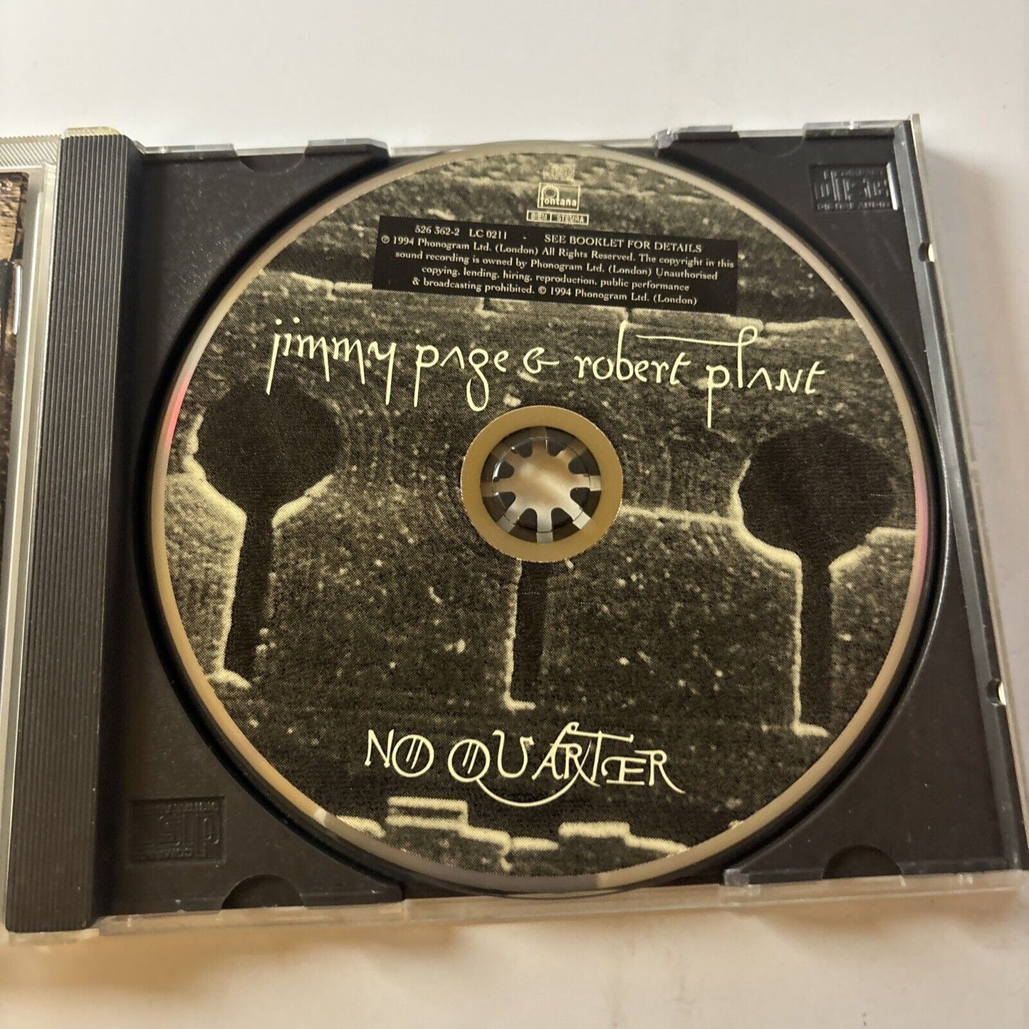 Jimmy Page & Robert Plant - No Quarter (CD, 1994)