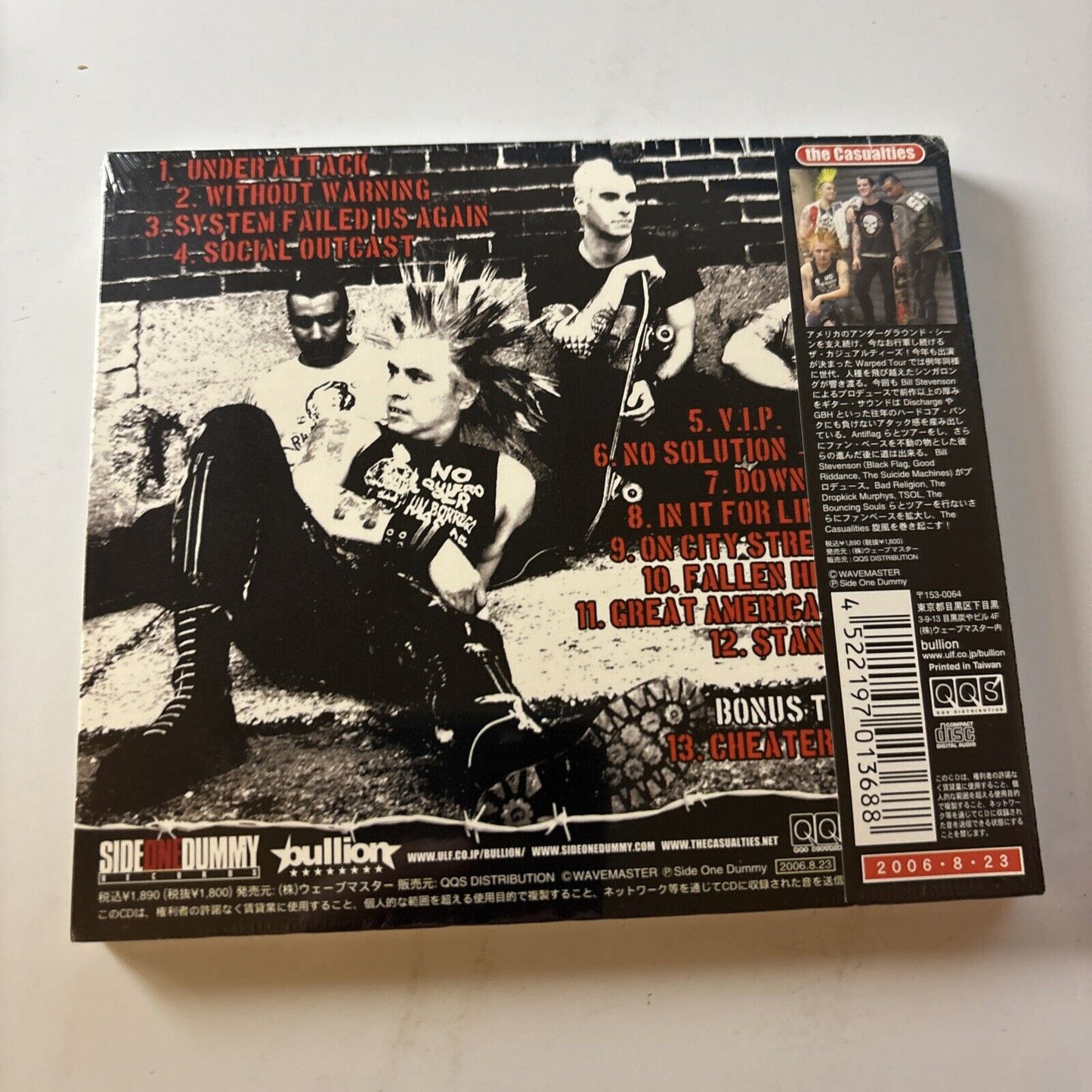 The Casualties - Under Attack (CD, 2006) Japan Obi Blln-74 *New Sealed*