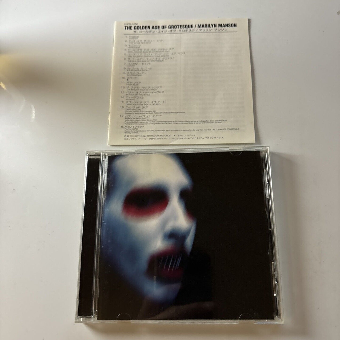 Marilyn Manson - The Golden Age Of Grotesque (CD, 2003) Japan Uics-1050