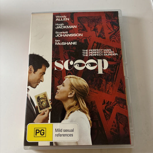 Scoop (DVD, 2006) Scarlett Johansson, Woody Allen, Hugh Jackman Region 4