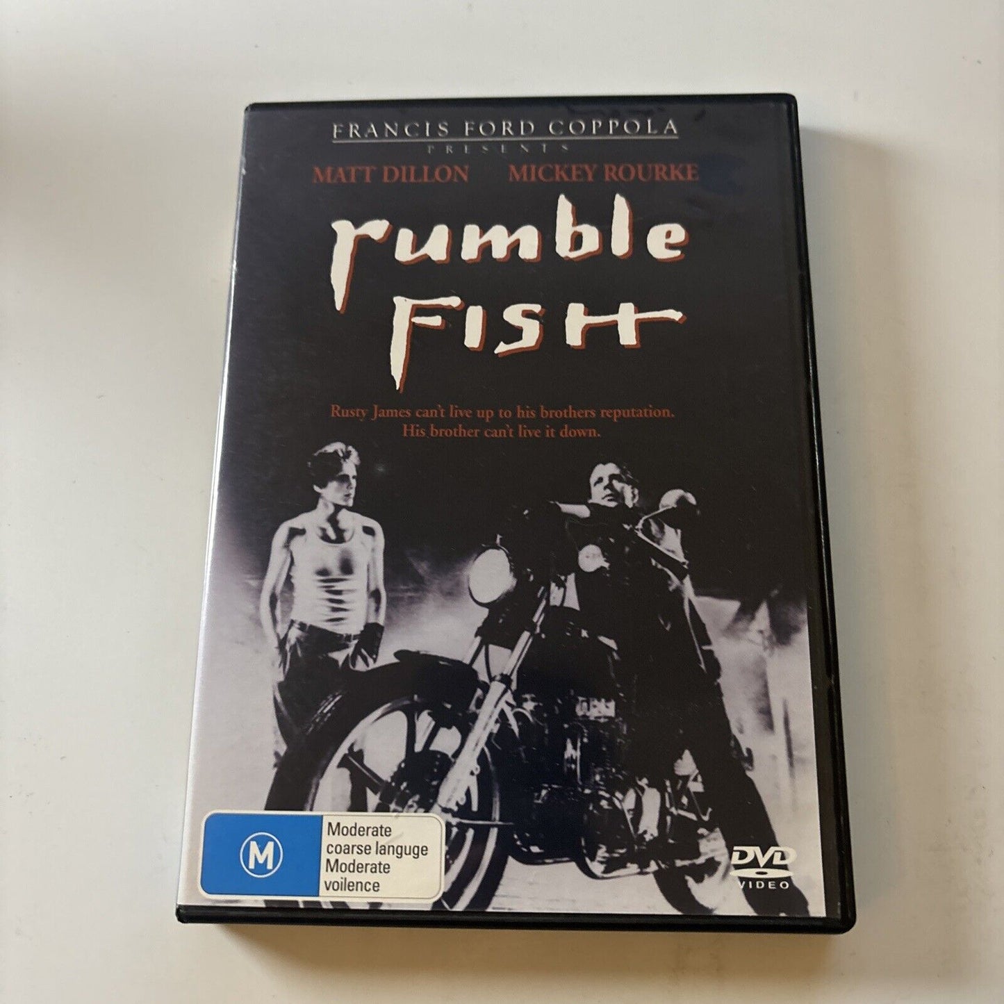 Rumble Fish (DVD, 1983) Mickey Rourke NEW Francis Ford Coppola Region 4 &2