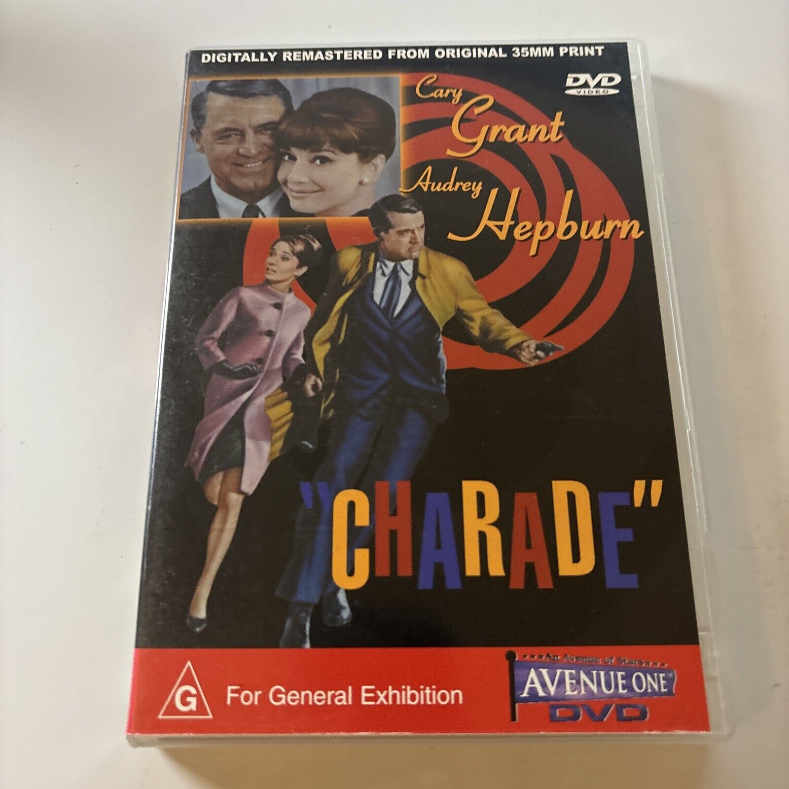 Charade DVD 1964 Cary Grant Audrey Hepburn All Regions Retro