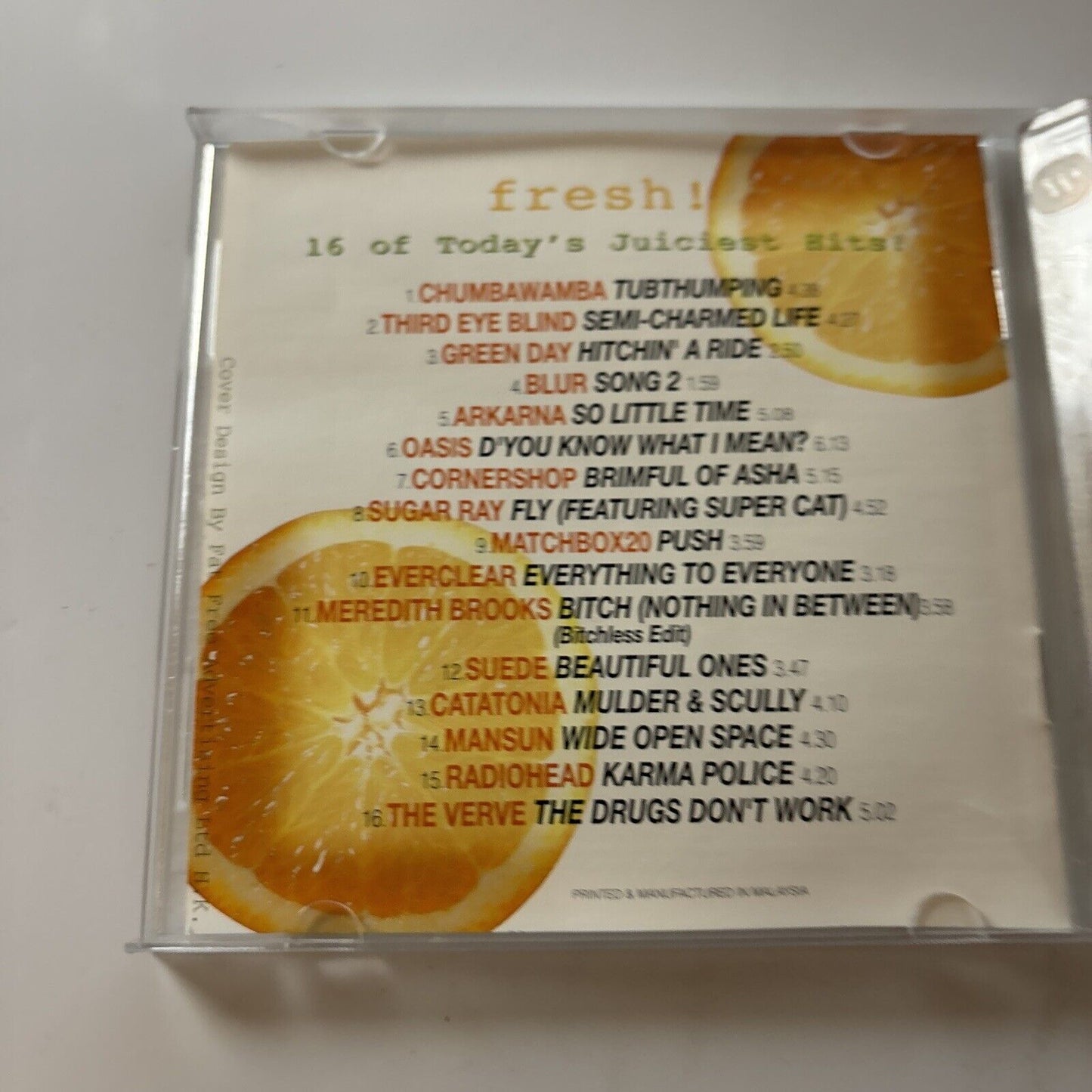 Fresh! 16 of Today's Juiciest Hits by Various Original Artists (CD, 1998, EMI)