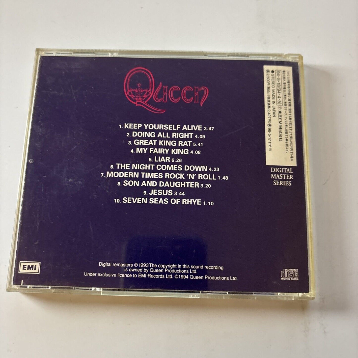 Queen By Queen (CD, 1993) Japan Tocp-8271