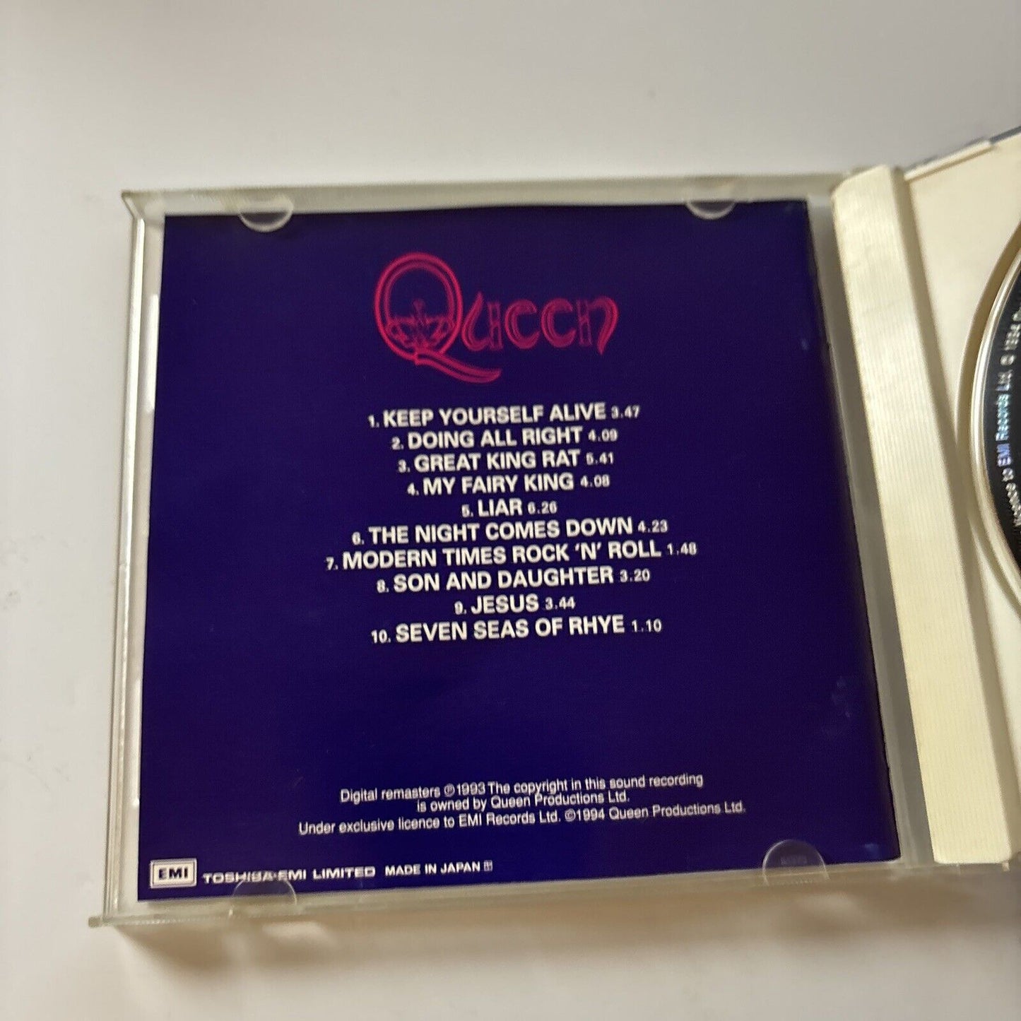 Queen By Queen (CD, 1993) Japan Tocp-8271