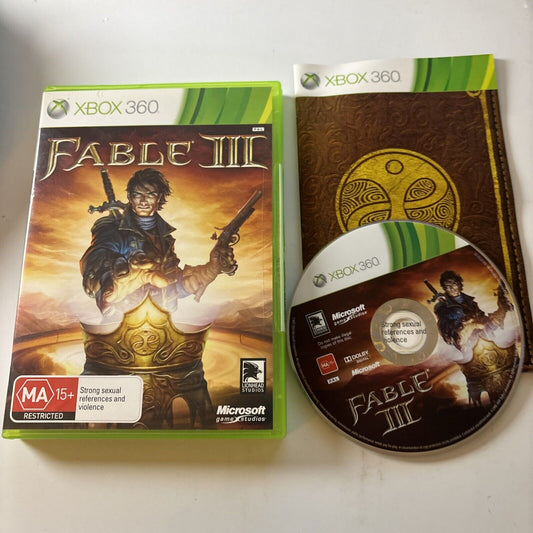 Fable 3 (Microsoft Xbox 360, 2010) With Manual PAL