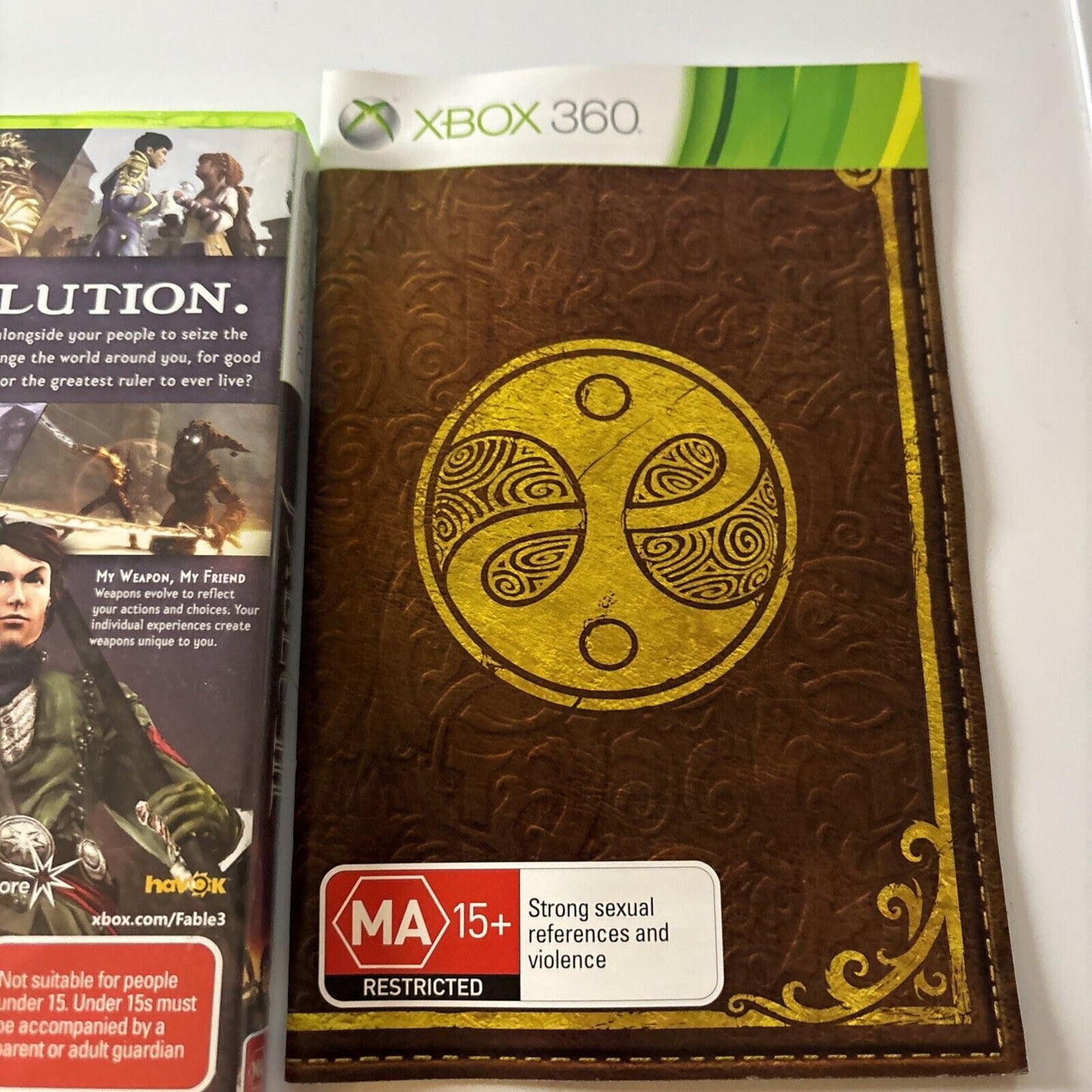 Fable 3 (Microsoft Xbox 360, 2010) With Manual PAL