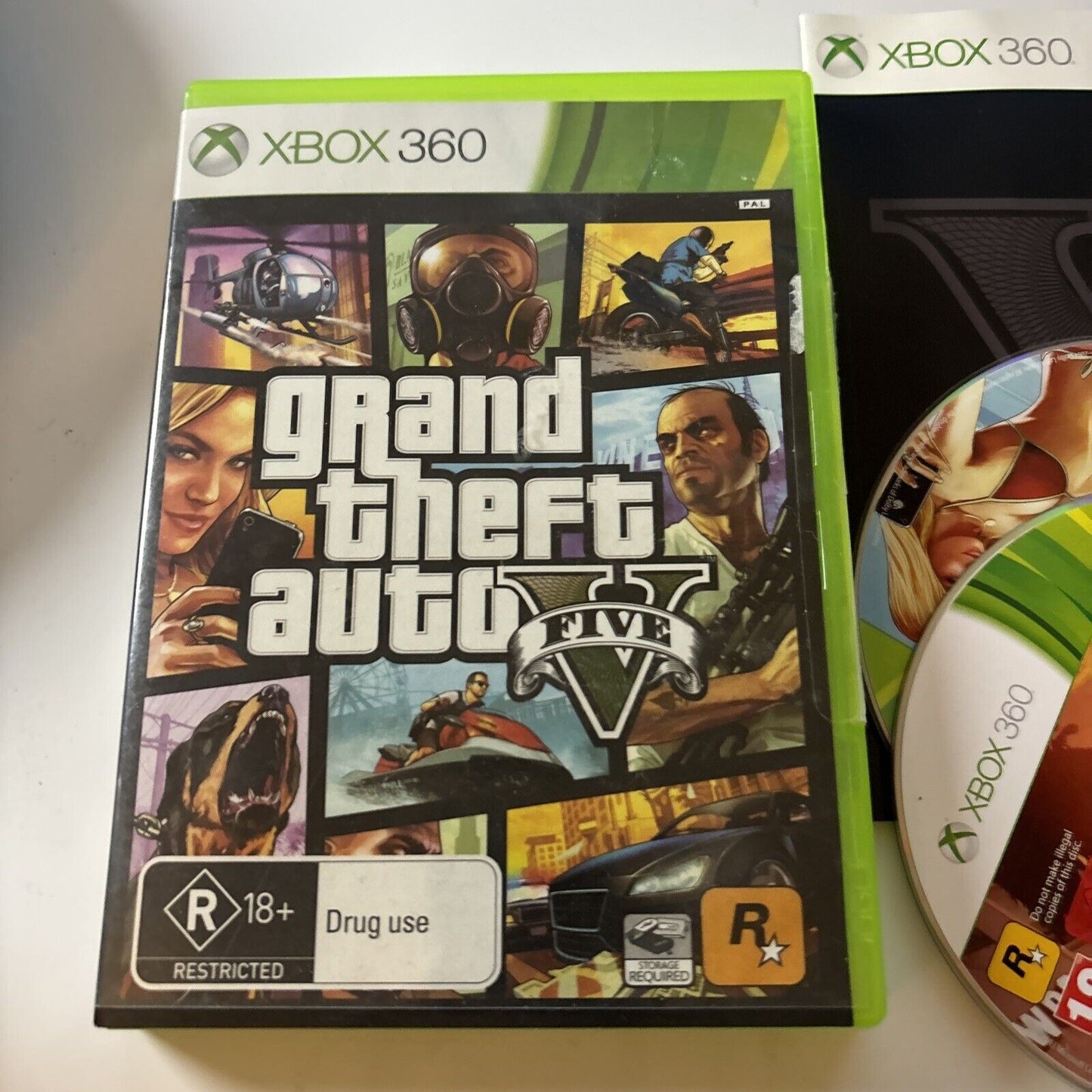 Grand Theft Auto V (Microsoft Xbox 360, 2013)  Manual PAL