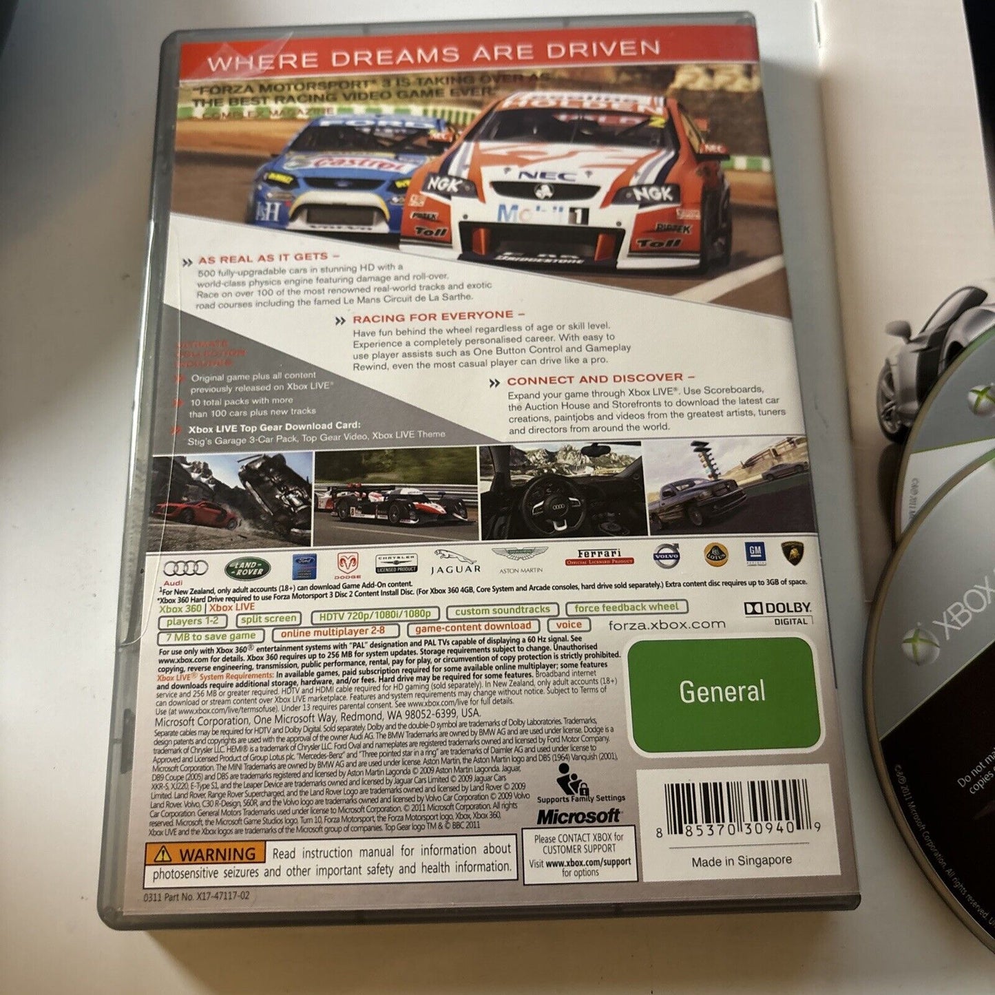 Forza Motorsport 2 Xbox 360 Game + Manual PAL
