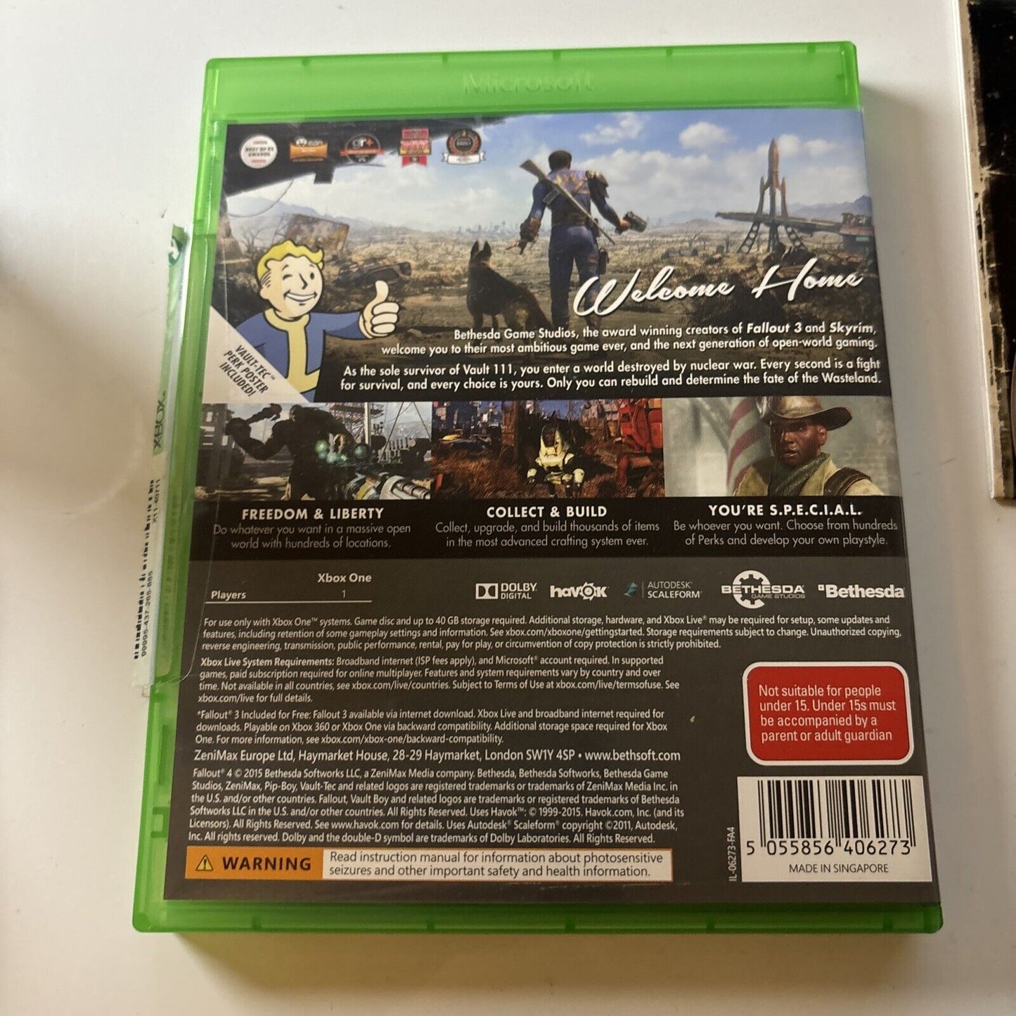 Fallout 4 Xbox One Microsoft Manual