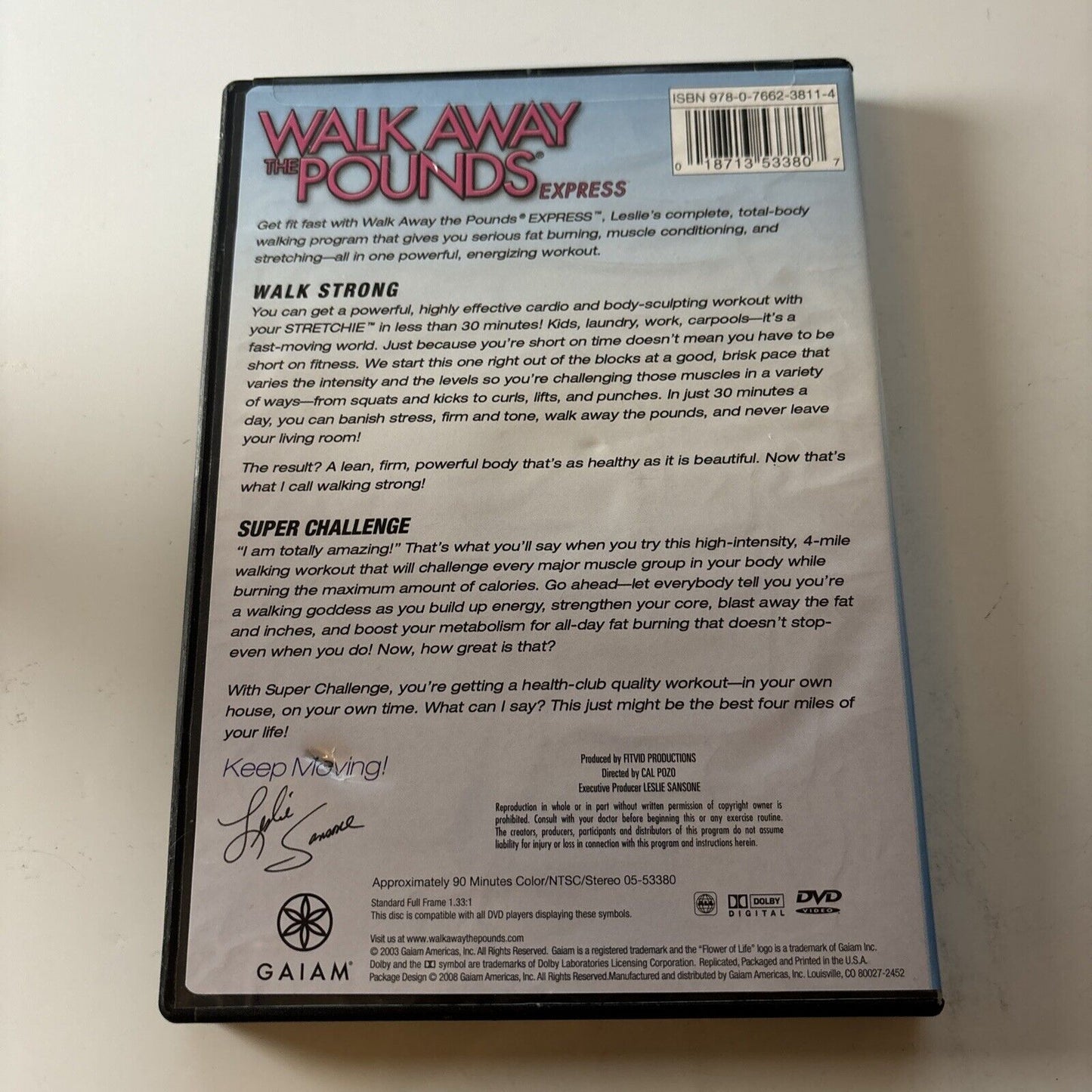 Leslie Sandsone's: Walk Away The Pounds Express (DVD, 2003) All Regions