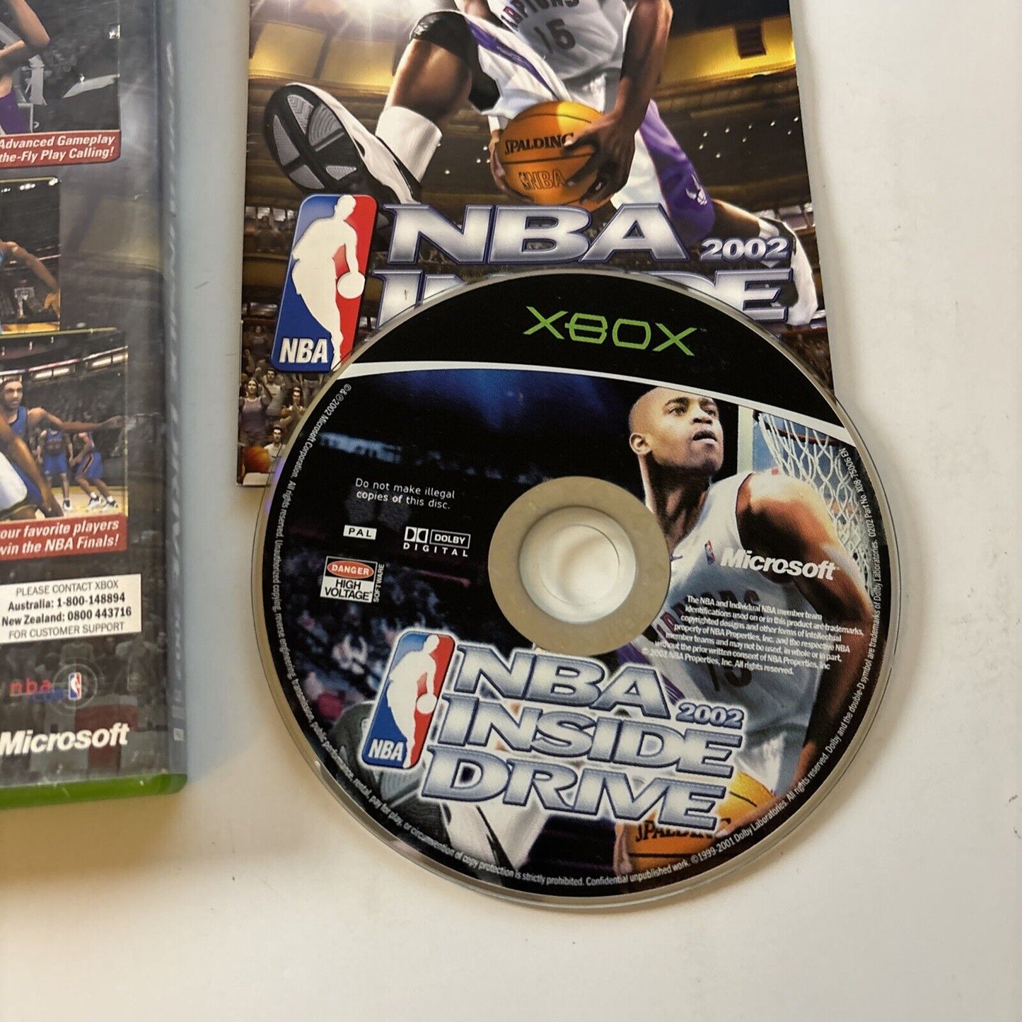 NBA Inside Drive 2002 (Xbox) Complete With Manual PAL Vince Carter