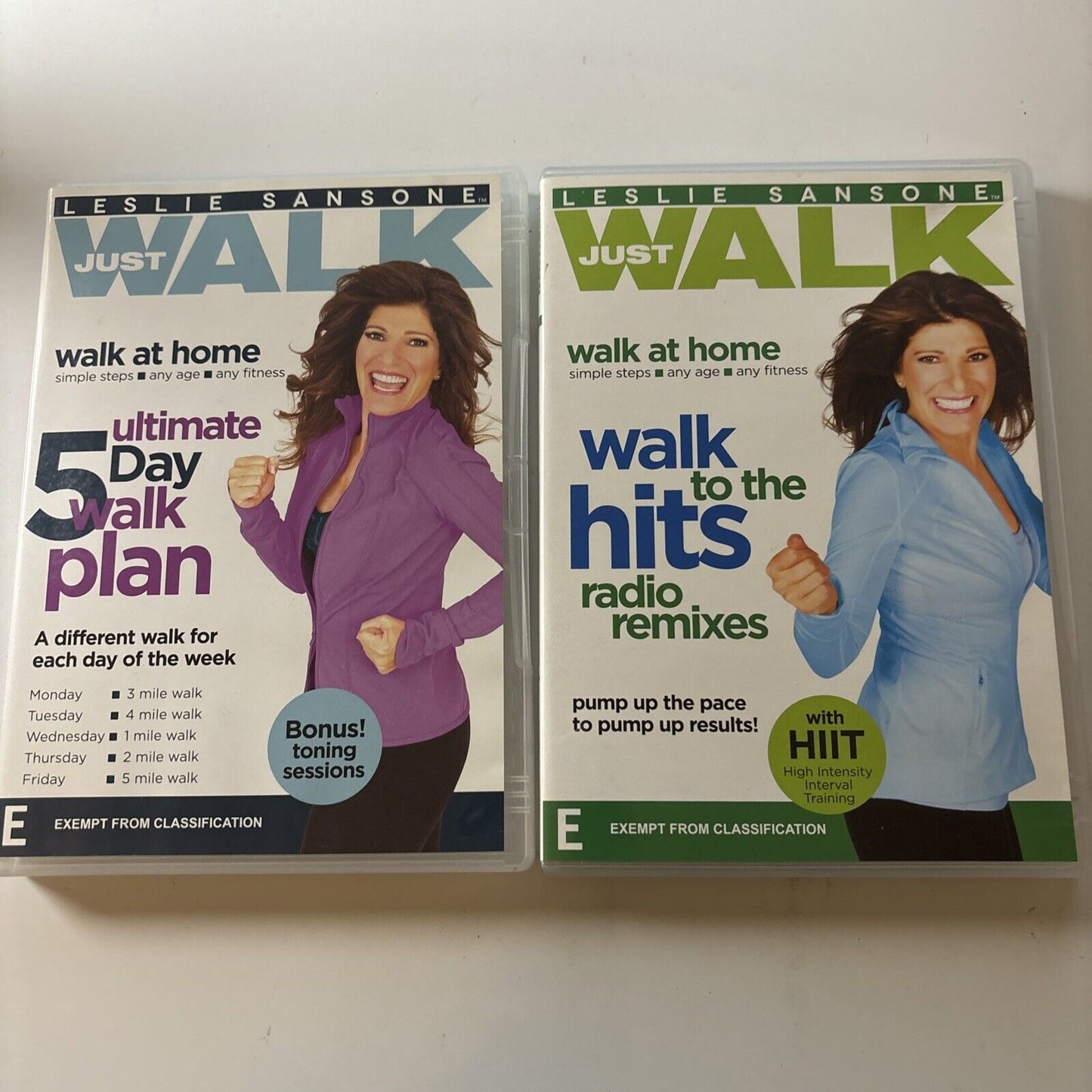 Leslie Sansone: Walk to the Hits / 5 Day Walk Plan DVD NEW Region 4