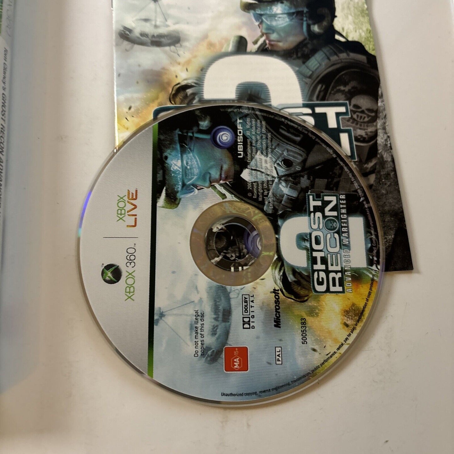 Ghost Recon Advanced Warfighter 2 - Microsoft Xbox 360 Manual PAL
