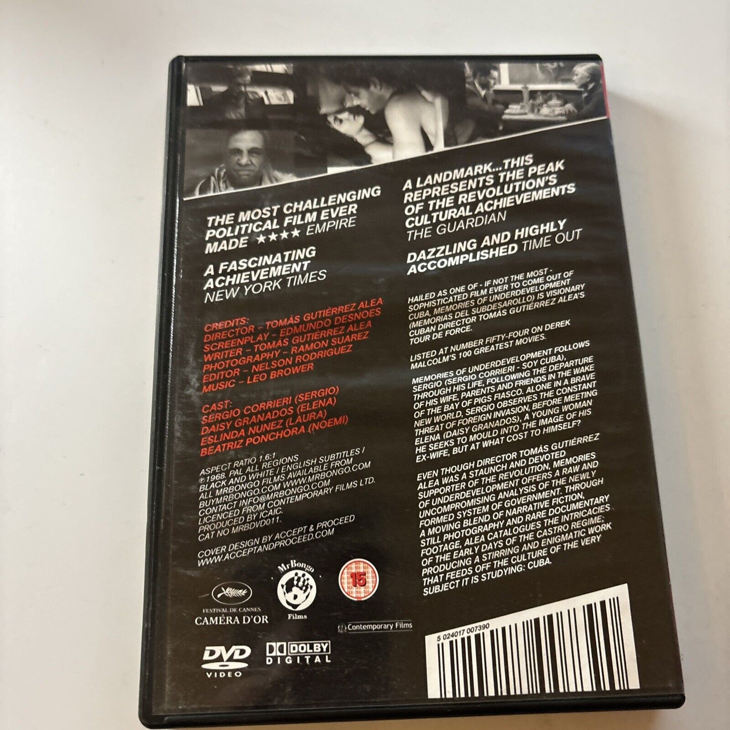 Memories Of Under Development (DVD, 1968) All Regions