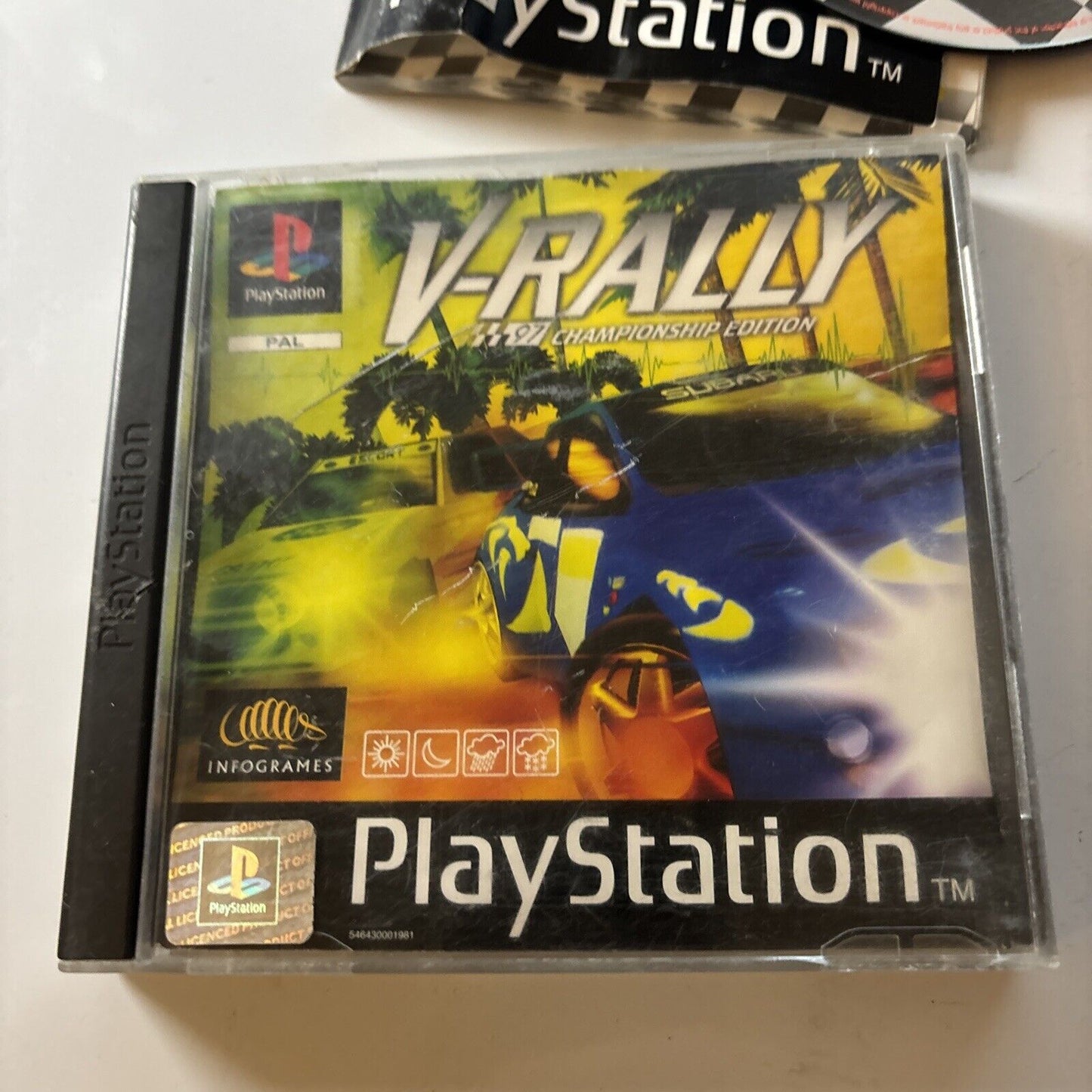 V-Rally 97 Championship Edition Sony Playstation PS1 Complete with Manual PAL