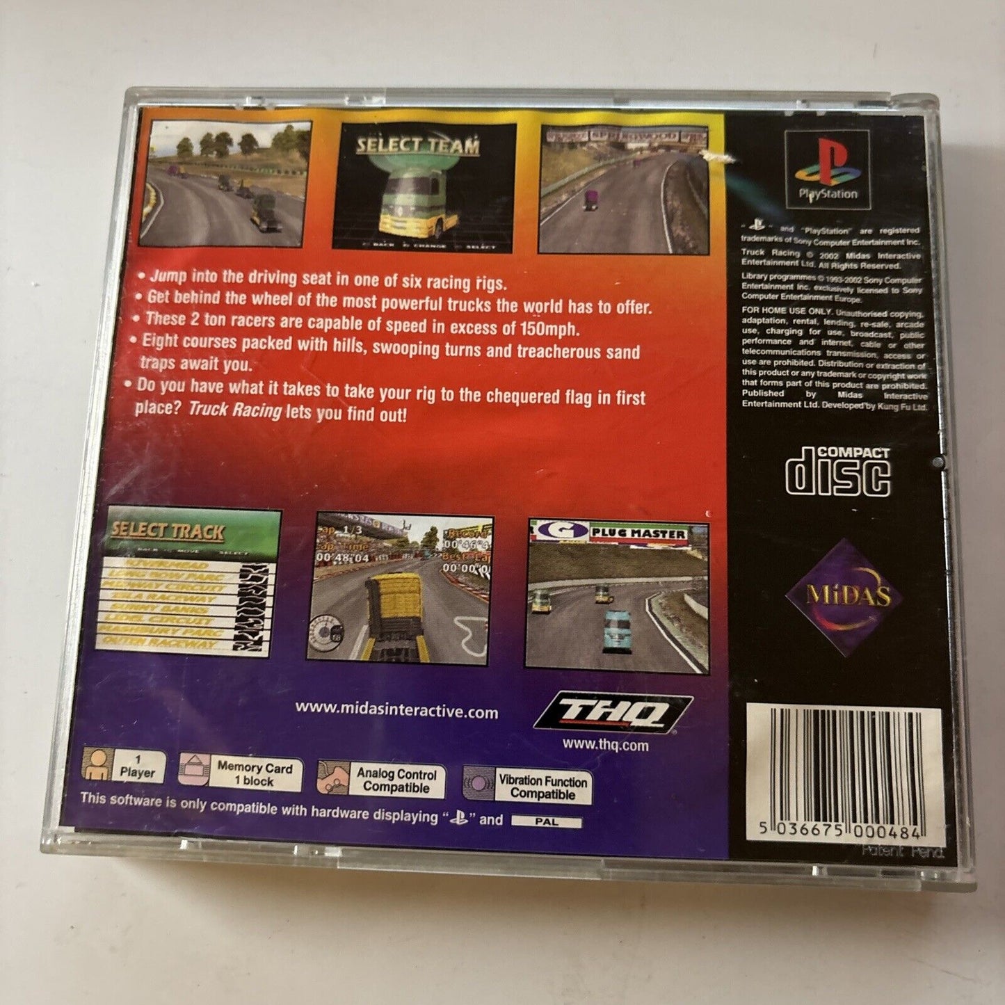 Truck Racing (Sony PlayStation 1, 2002, THQ) - Includes Manual PAL ...