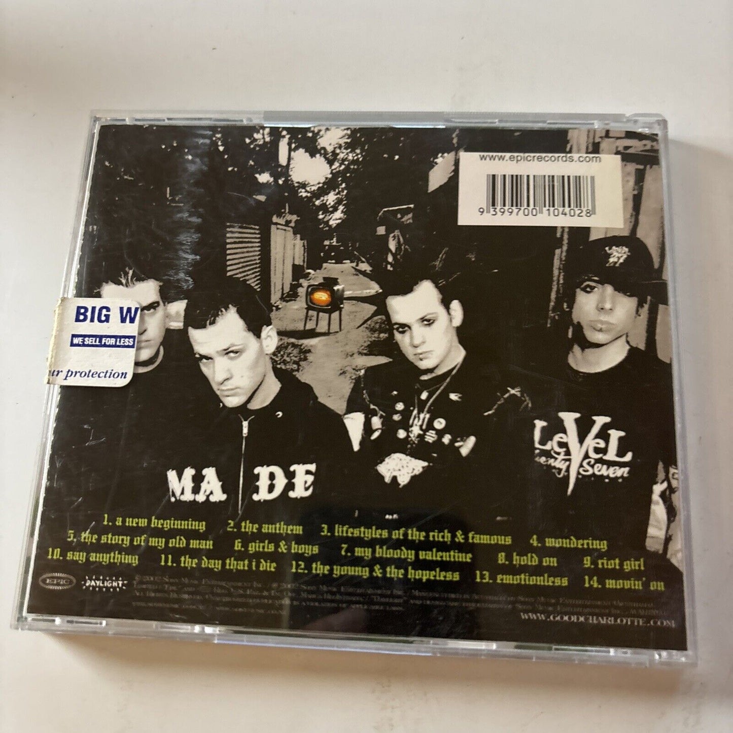 Good Charlotte - The Young and The Hopeless (CD, 2002)