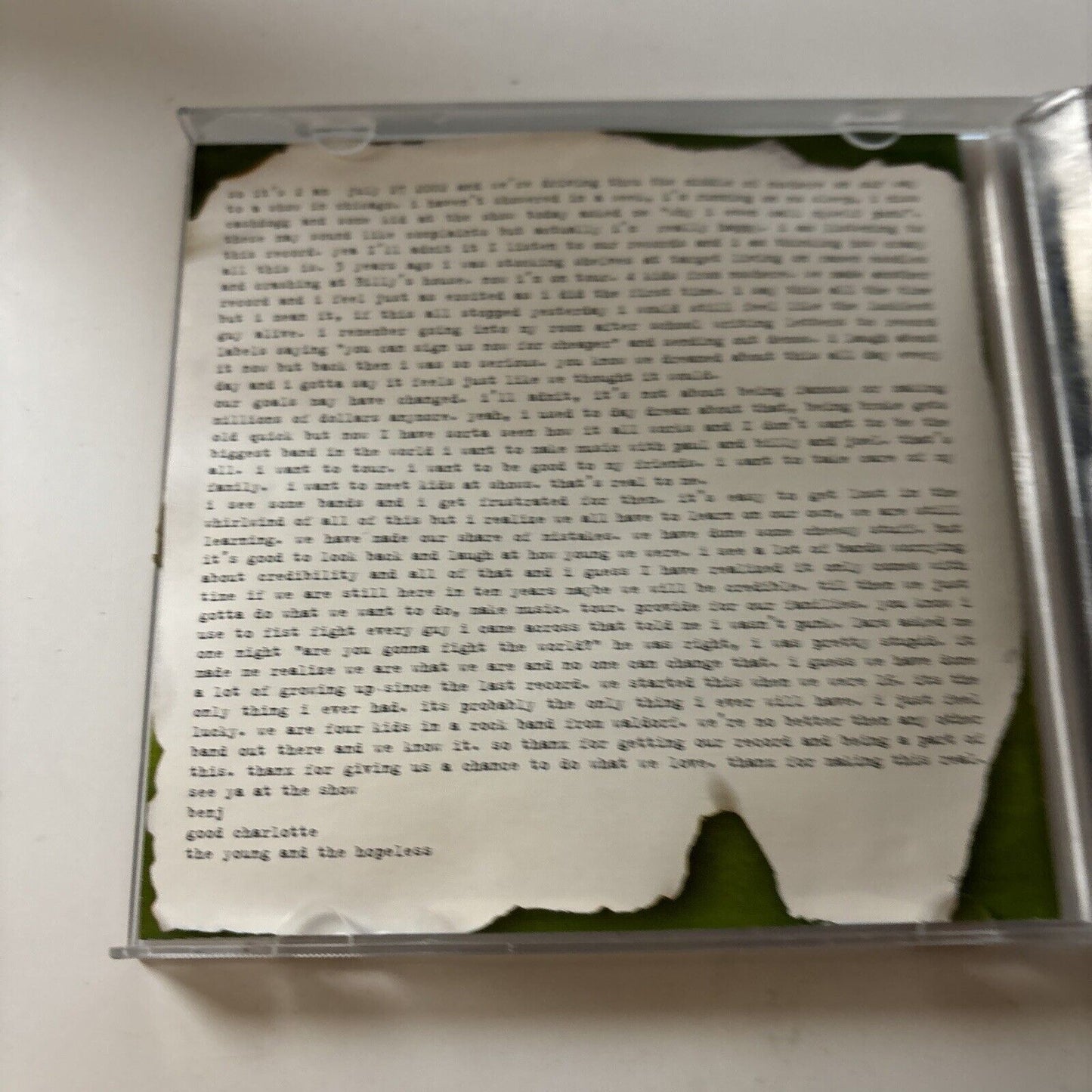 Good Charlotte - The Young and The Hopeless (CD, 2002)