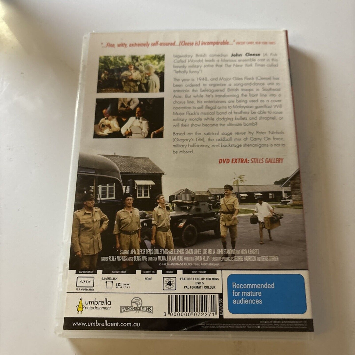 Privates on Parade (DVD, 1982) John Cleese Region 4