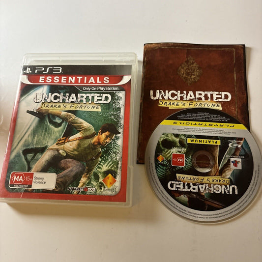Uncharted: Drake's Fortune Sony Playstation 3 Game Manual
